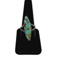 Vintage Sterling Silver Turquoise Ring Marquise Size 9 Native American Old Pawn