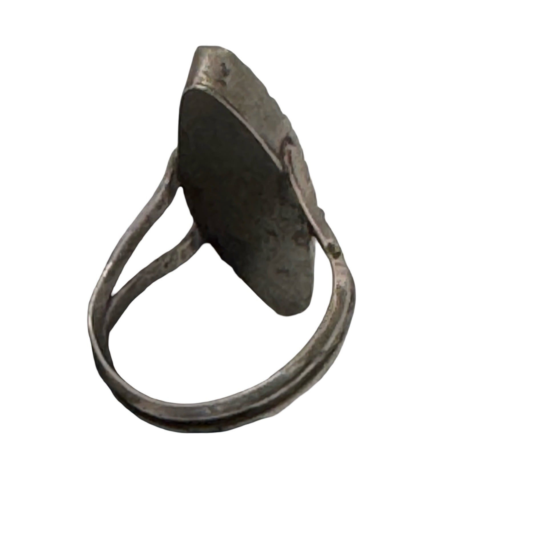 Vintage Sterling Silver Turquoise Ring Marquise Size 9 Native American Old Pawn