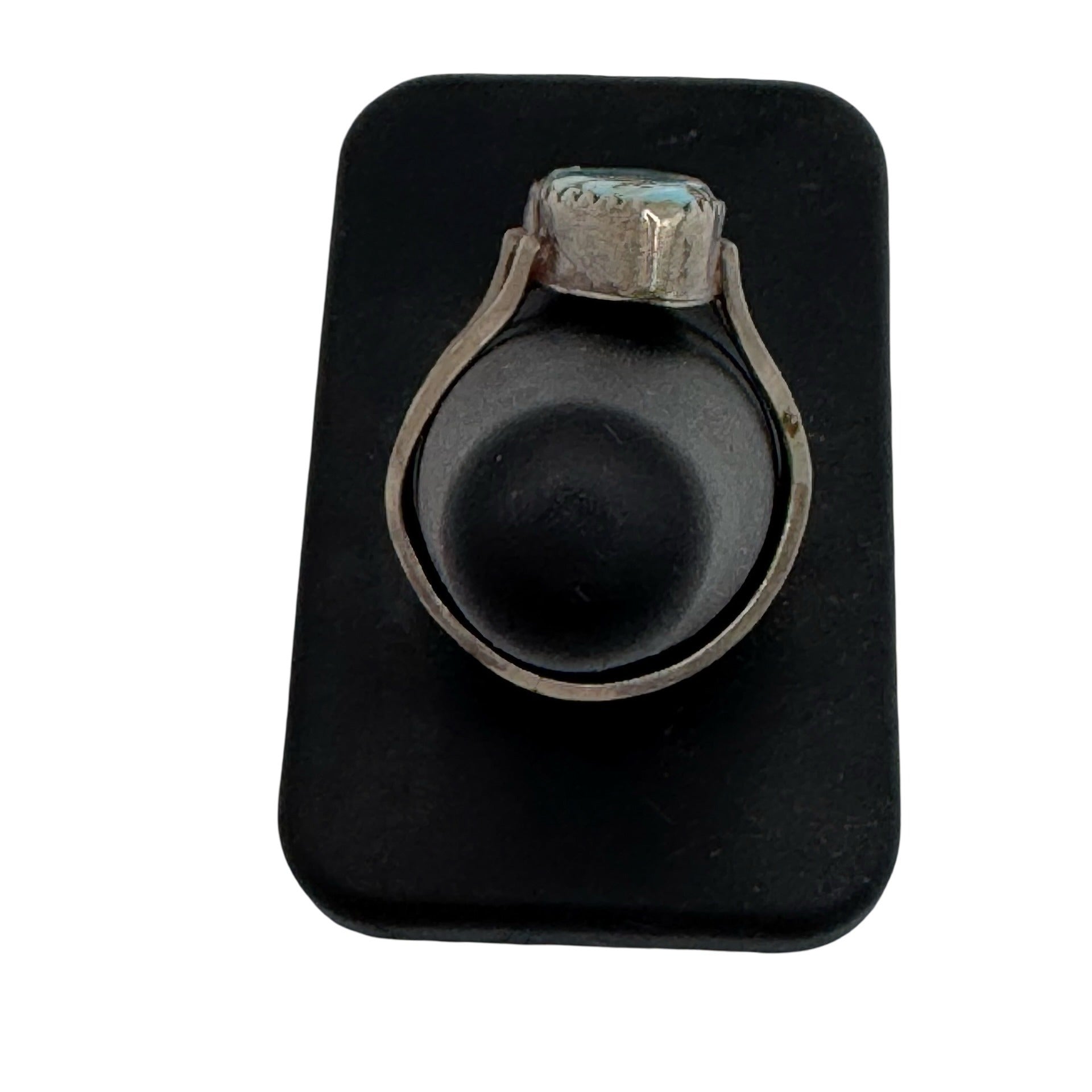 Vintage Sterling Silver Turquoise Ring Marquise Size 9 Native American Old Pawn