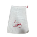 Authentic New Christian Louboutin White Shoe Handbag Dust Bag 14X9 Storage Gift