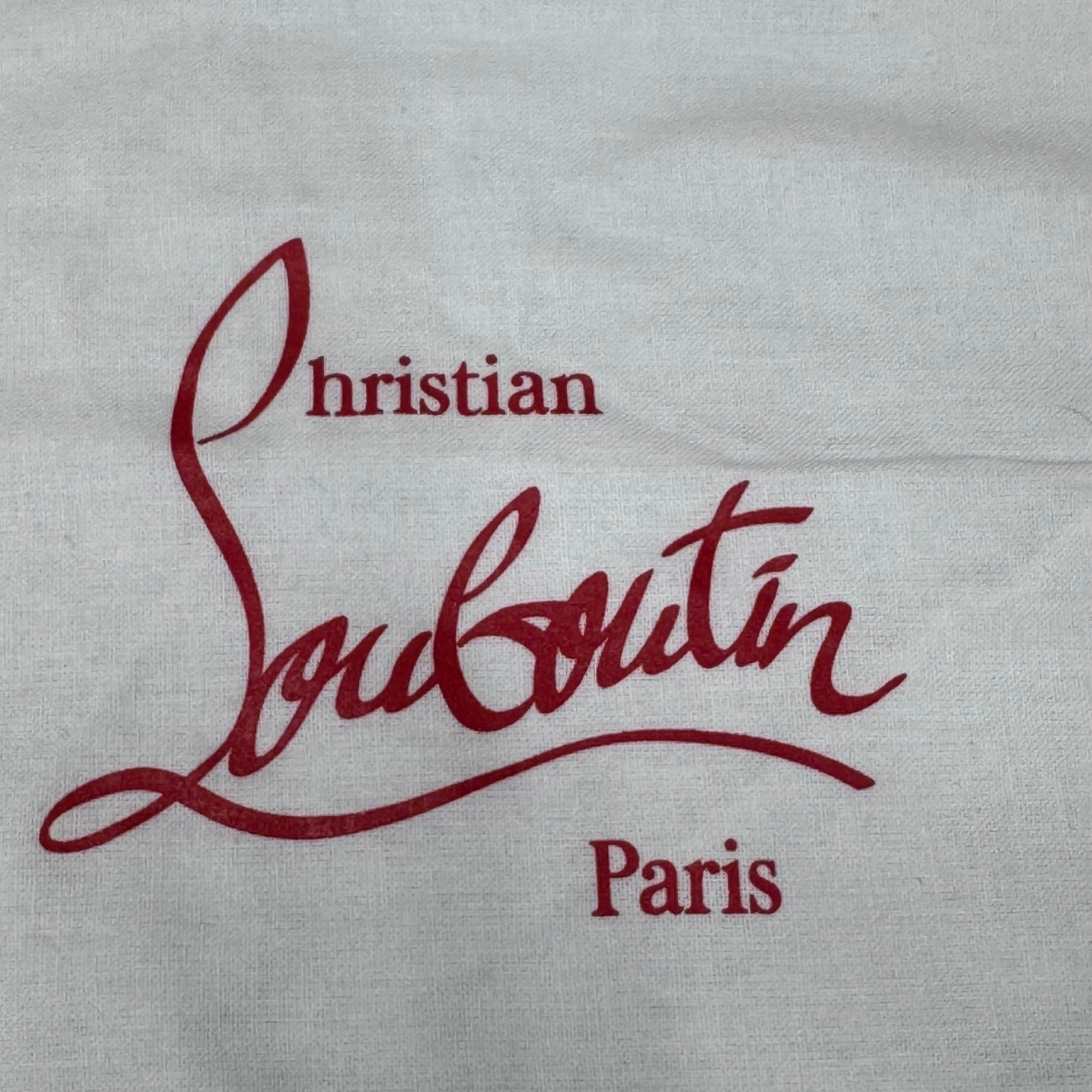 Authentic New Christian Louboutin White Shoe Handbag Dust Bag 14X9 Storage Gift