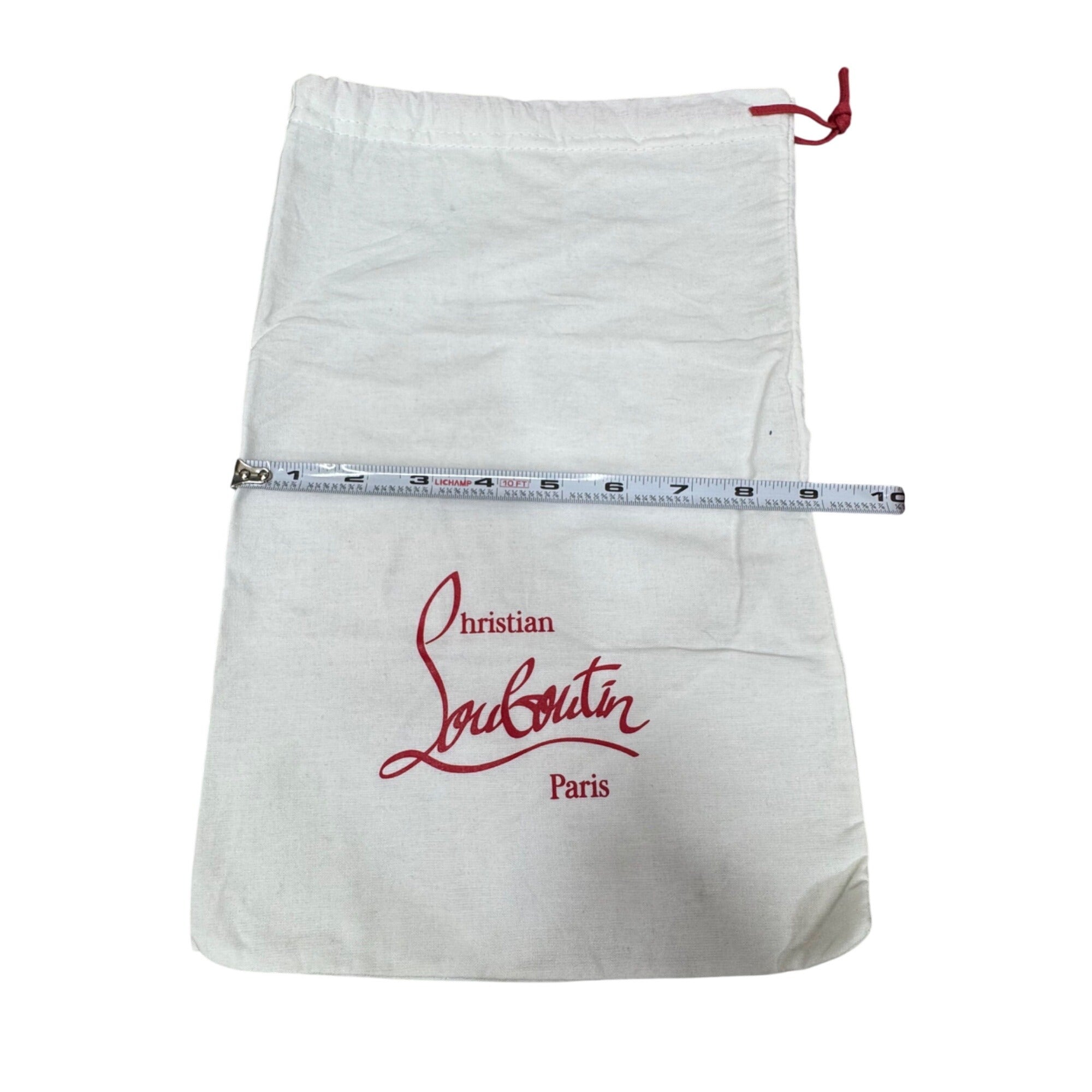 Authentic New Christian Louboutin White Shoe Handbag Dust Bag 14X9 Storage Gift