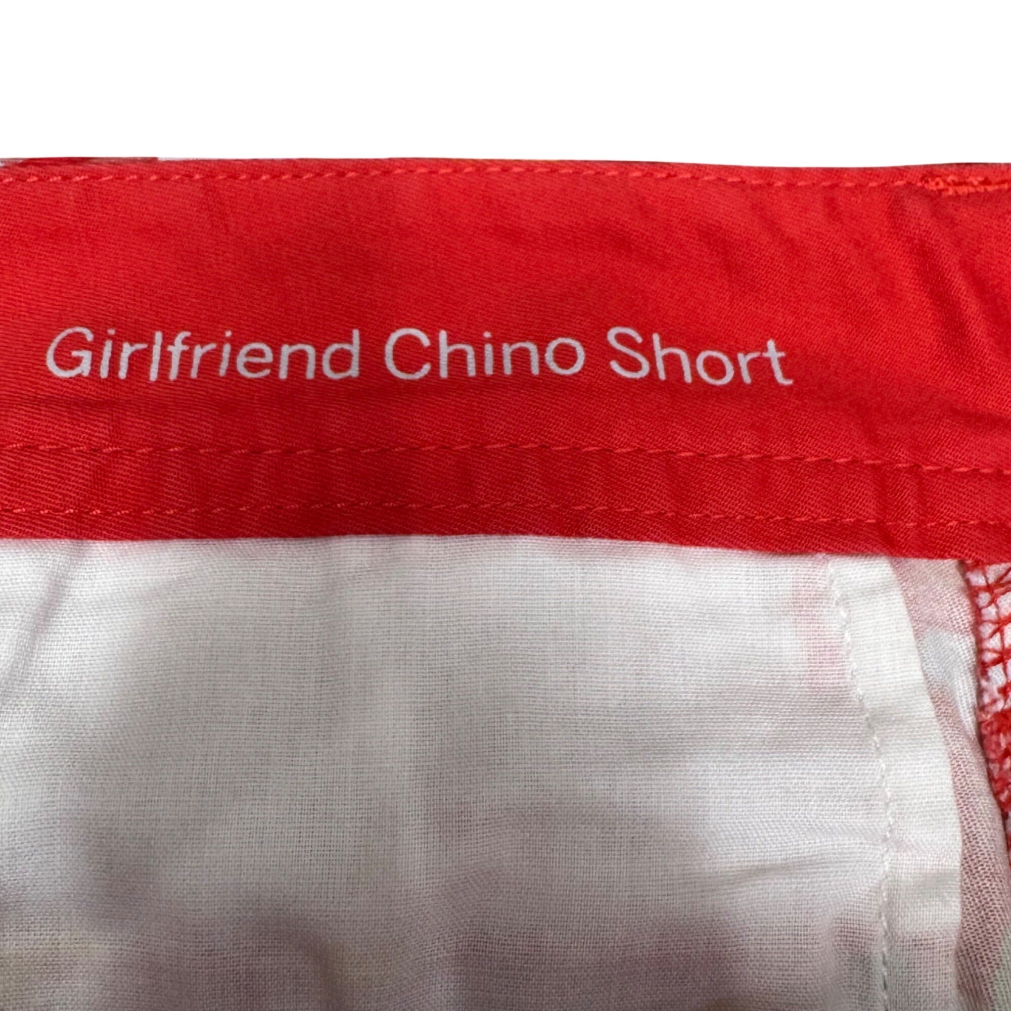 Talbots Girlfriend Chino Shorts Floral Print Red 4P Cotton Blend 4 Petite Summer