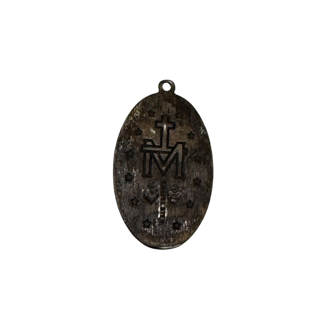 CHAPEL Sterling Silver 1.4" Our Lady of the Miraculous Medal Pendant 1830