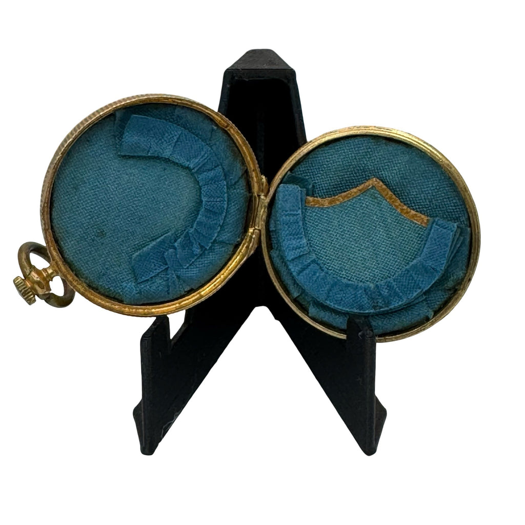 Antique 1876 Centennial Celebration Philadelphia Faux Pocket Watch Enamel Pocket