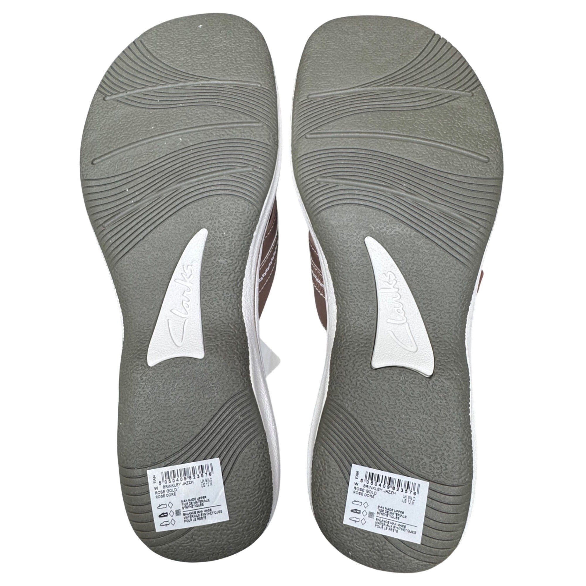Rose Gold Flip Flops Clarks Cloudsteppers Brinkley Jazzh 12M Comfortable Sandals