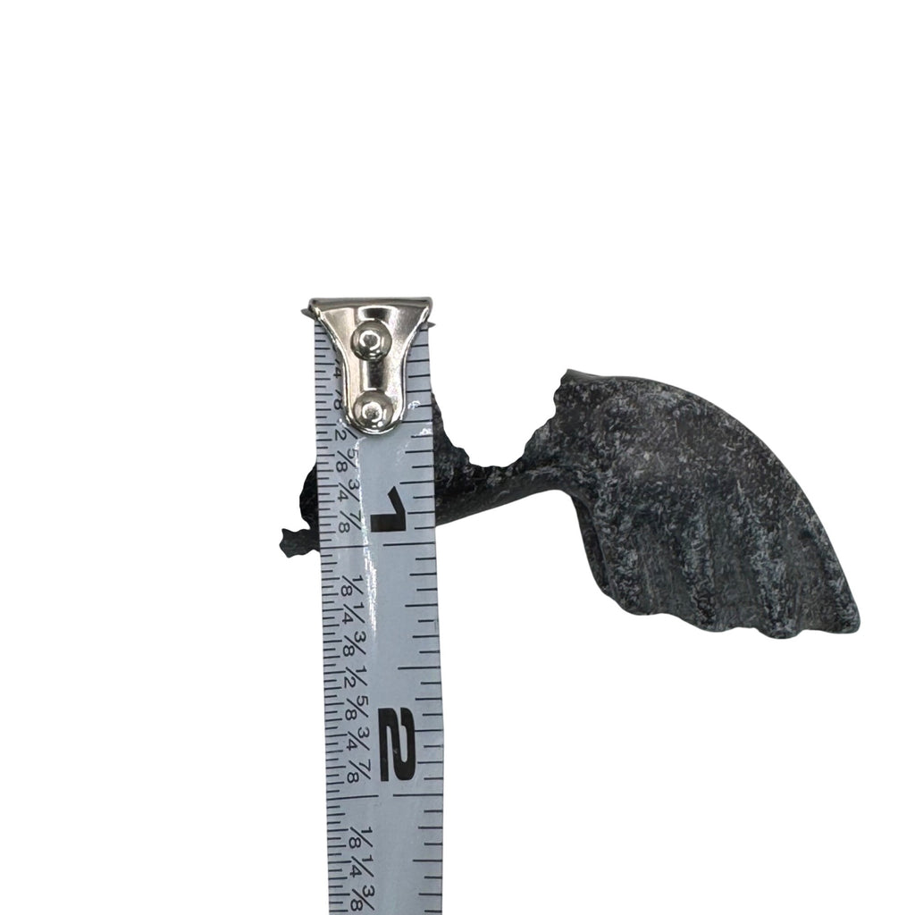 Vintage Inuit Carved Black Stone Walrus Seal Figurine 3.5" Handcrafted Soapstone