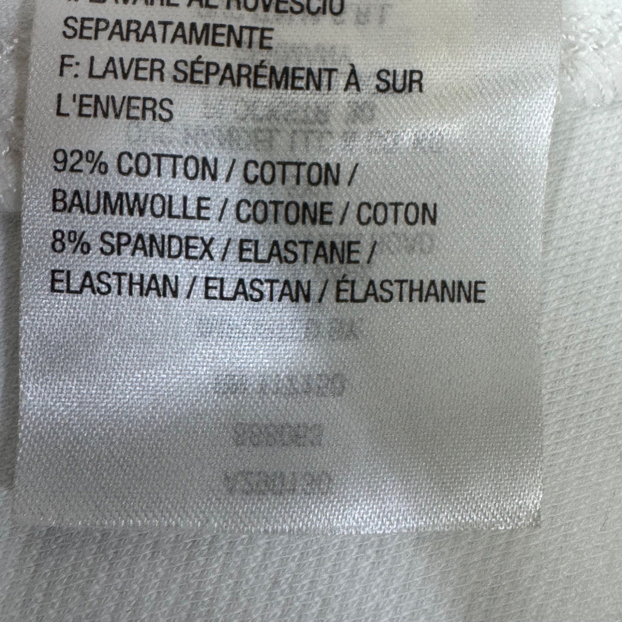 Belle By Kim Gravel White Denim Straight-Leg Jeans Size 4 Cotton Blend Stretch