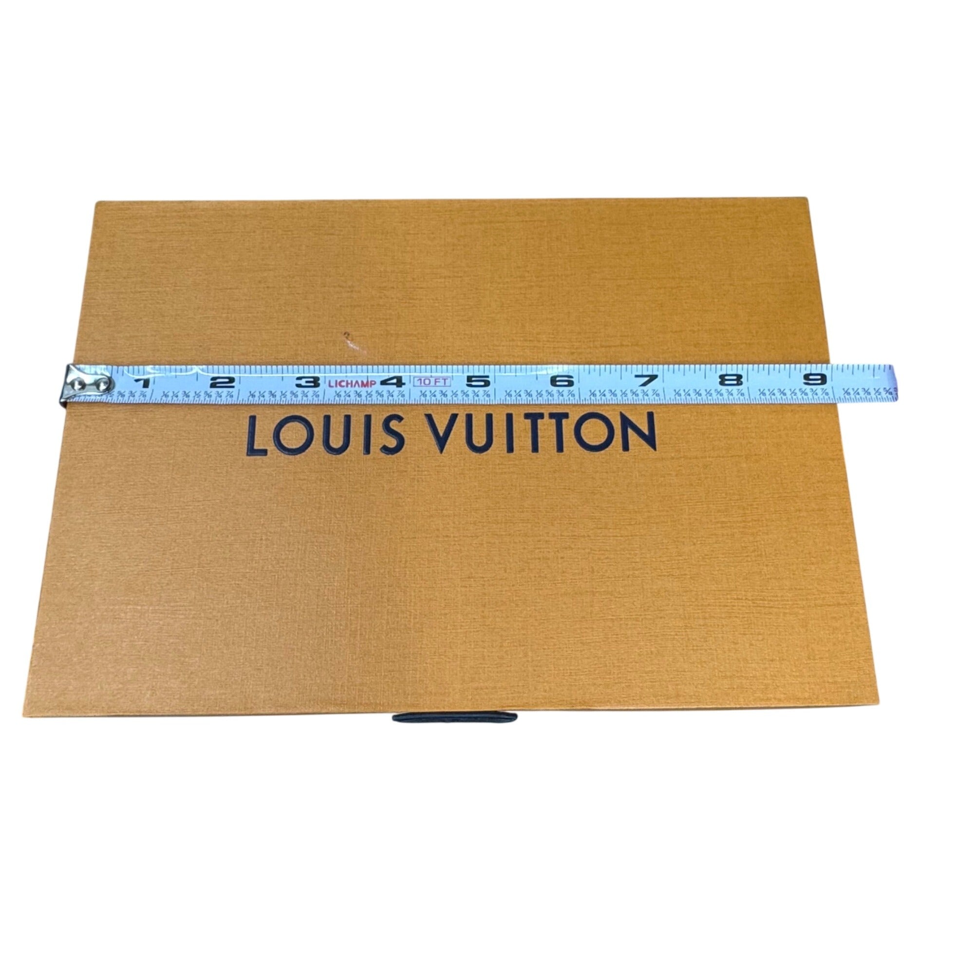 Louis Vuitton Luxury Storage Box Crocodile Mini Bag EMPTY Leather Trim Drawer