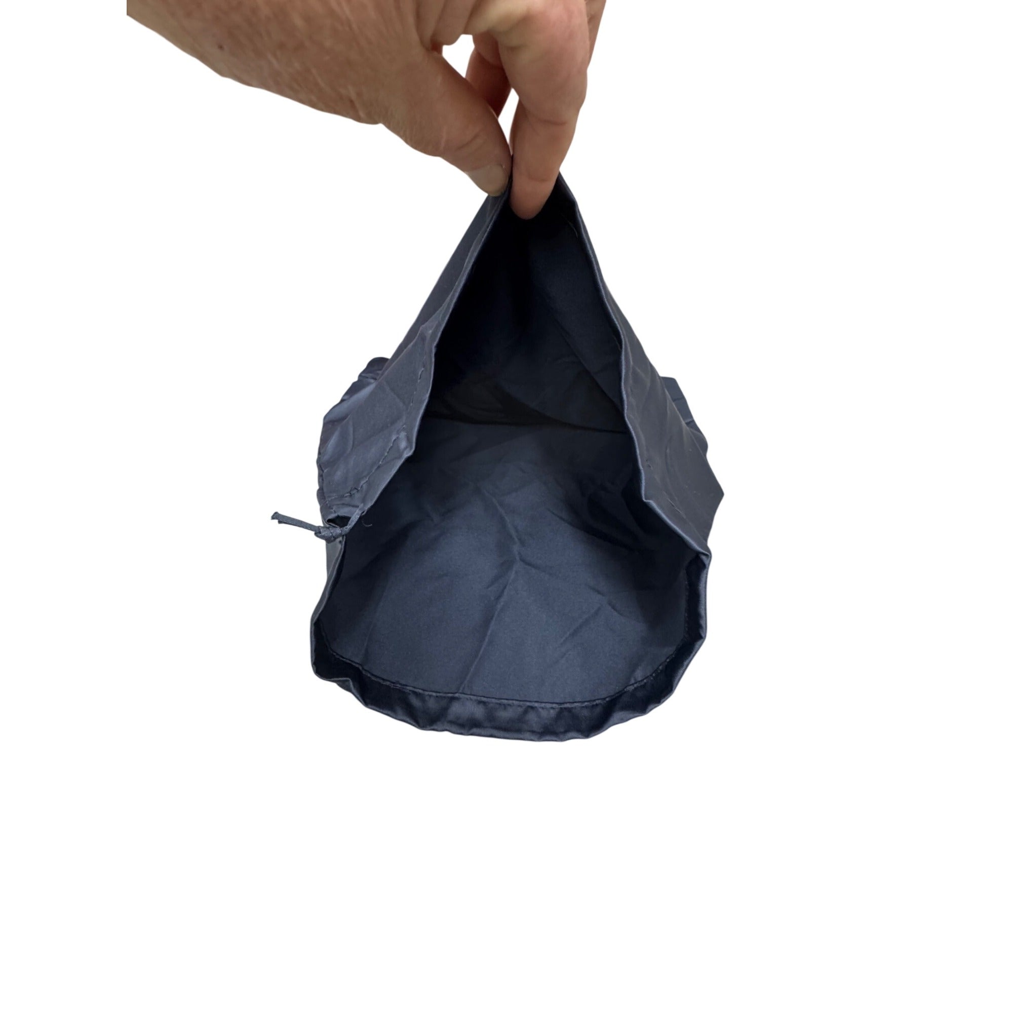 Prada Black Satin Dust Bag 13x14 Drawstring Authentic Shoes Clutch Purse Handbag