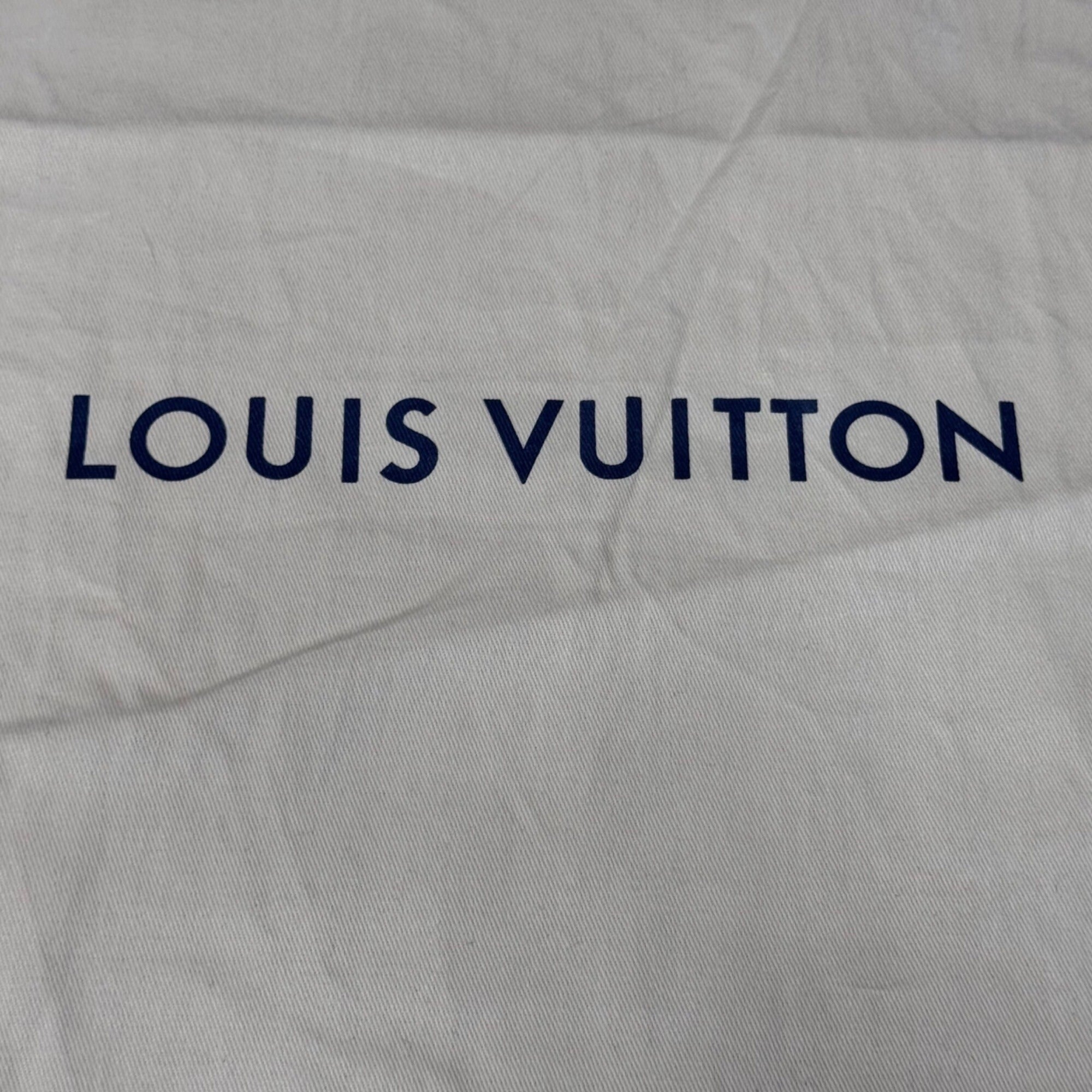 Louis Vuitton Travel Drawstring Dust Bag 12 x19 Beige LARGE Cotton Luxury NEW LV