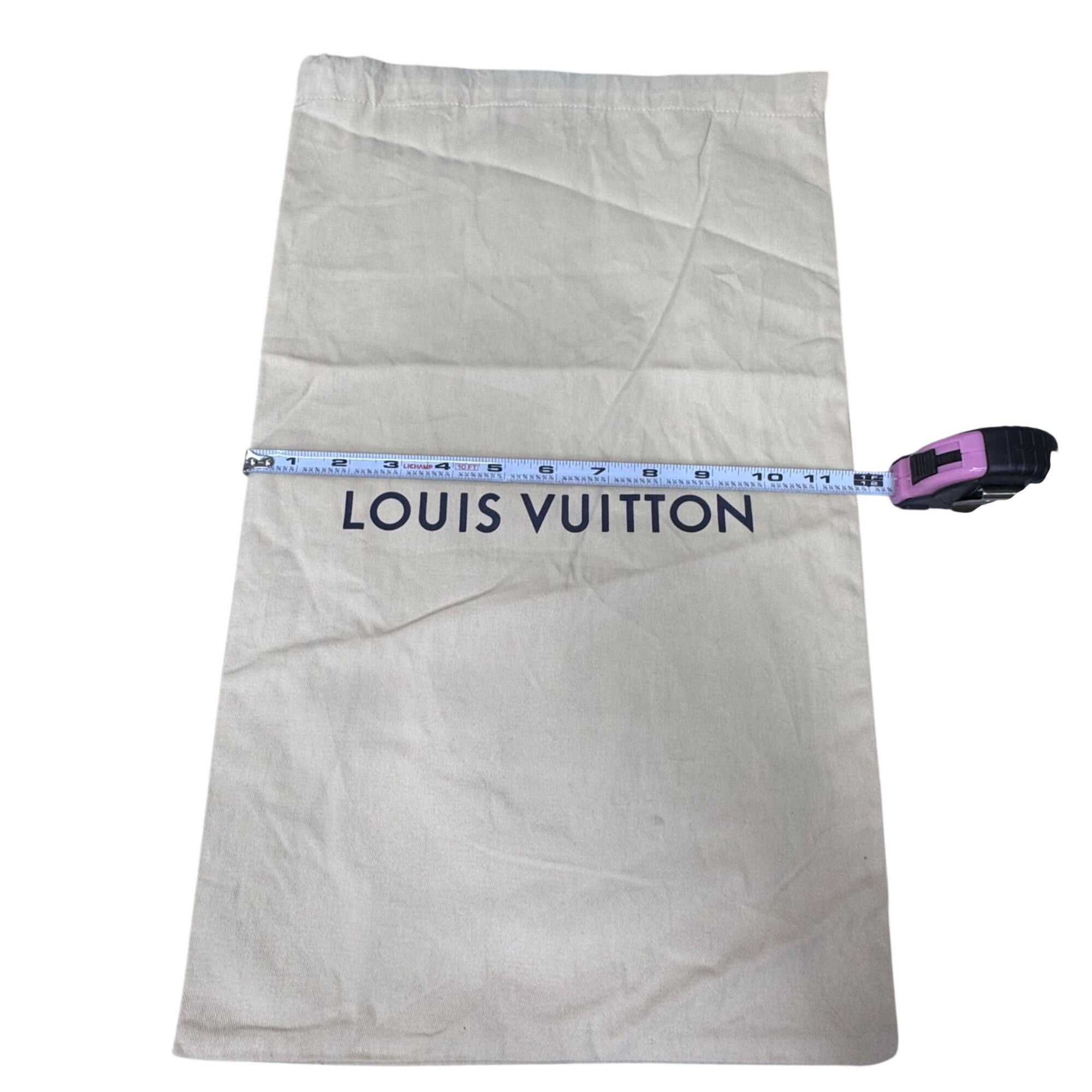 Louis Vuitton Travel Drawstring Dust Bag 12 x19 Beige LARGE Cotton Luxury NEW LV