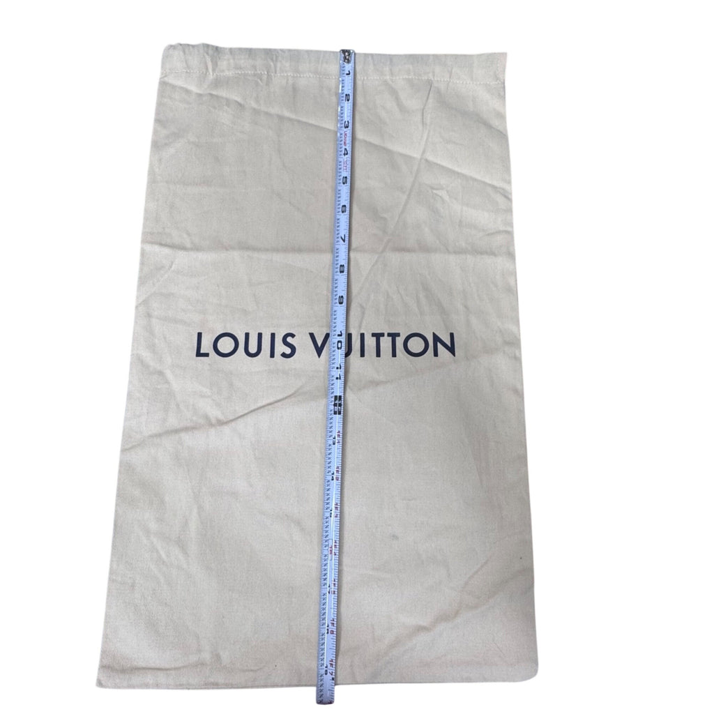 Louis Vuitton Travel Drawstring Dust Bag 12 x19 Beige LARGE Cotton Luxury NEW LV