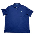 Polo Ralph Lauren Mens Classic Fit Navy Blue Polo Shirt Sz L Casual Smart Cotton