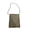Vintage Rhinestone Mesh Chain Purse Evening Bag Clutch 4"x3" Chain Handle READ