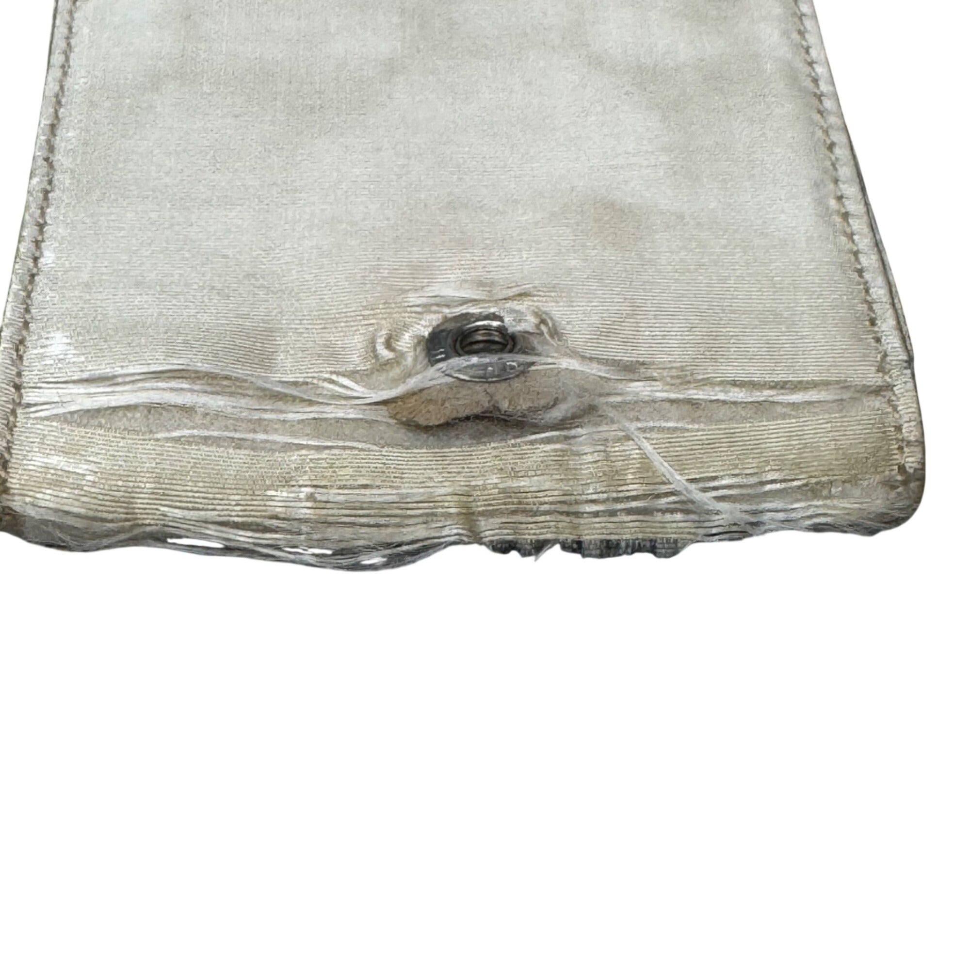 Vintage Rhinestone Mesh Chain Purse Evening Bag Clutch 4"x3" Chain Handle READ