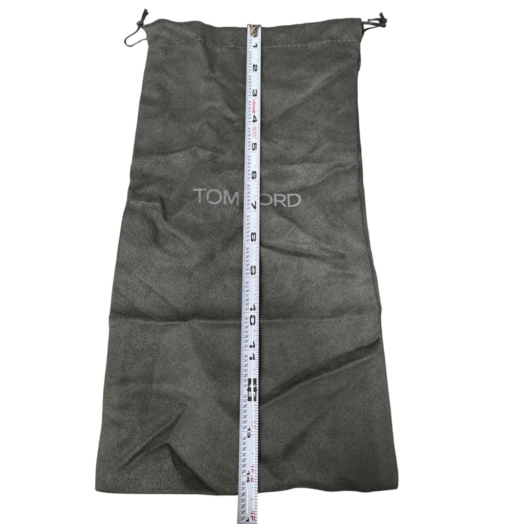 Tom Ford Gray Drawstring Dust Bag 14" X 7" For Accessories Purse Belt Storage