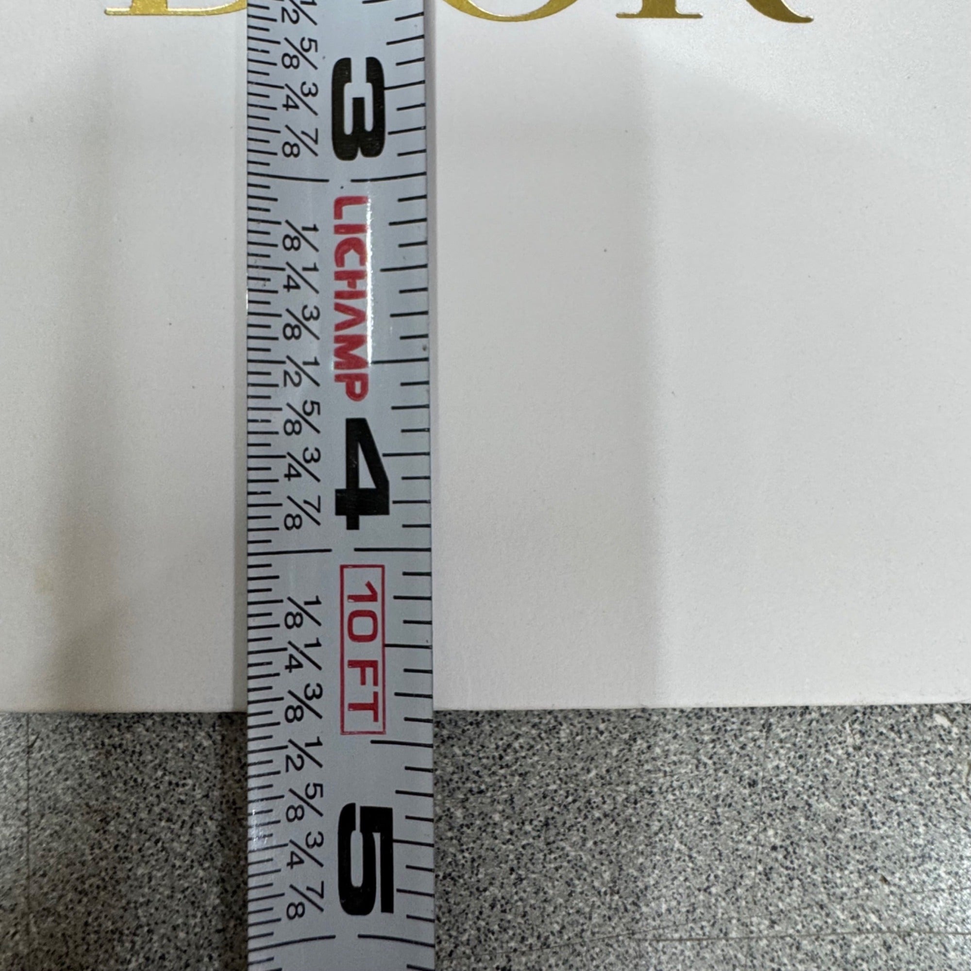 Christian Dior White Envelope With Gold Logo Gift Authentic Replacement Storage