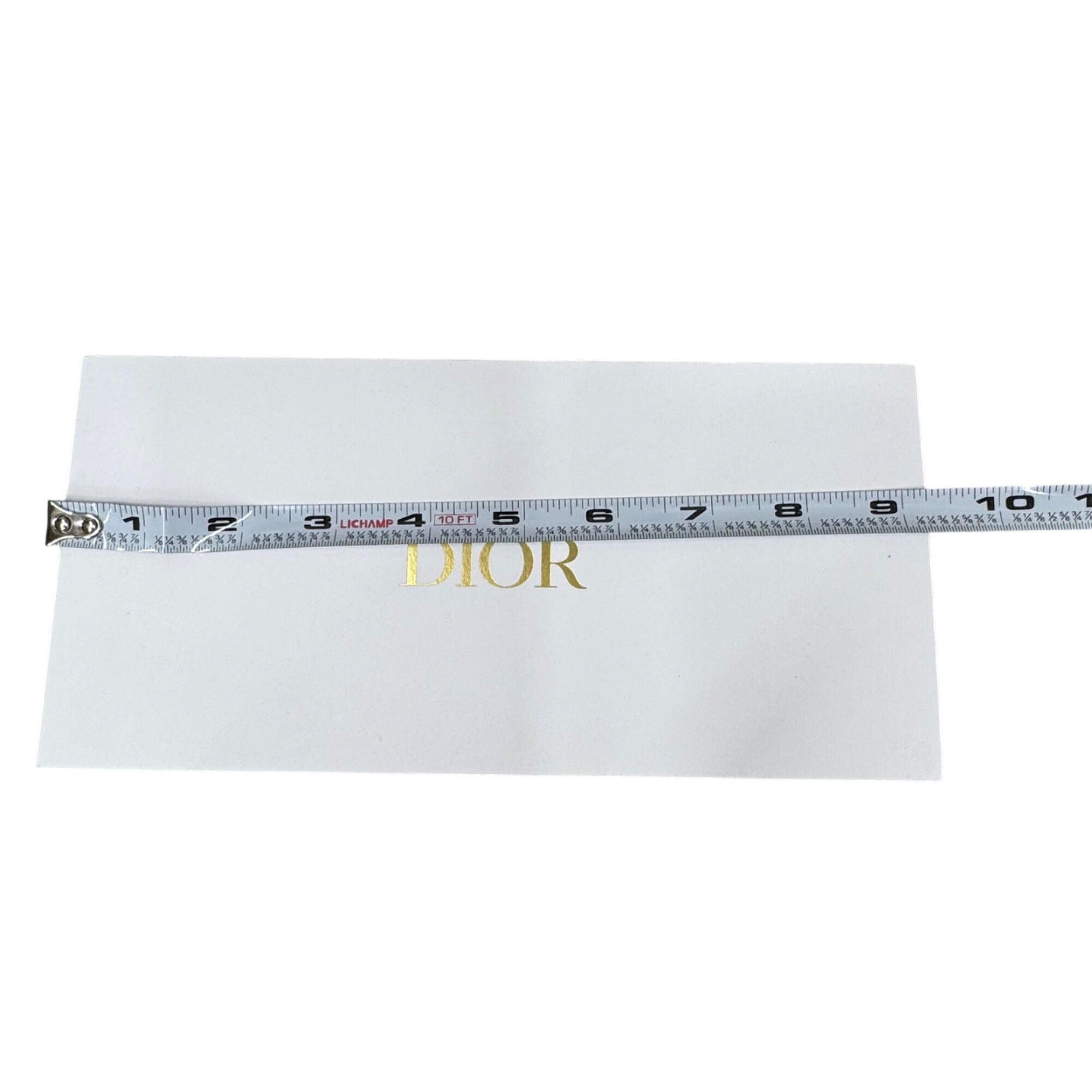 Christian Dior White Envelope With Gold Logo Gift Authentic Replacement Storage