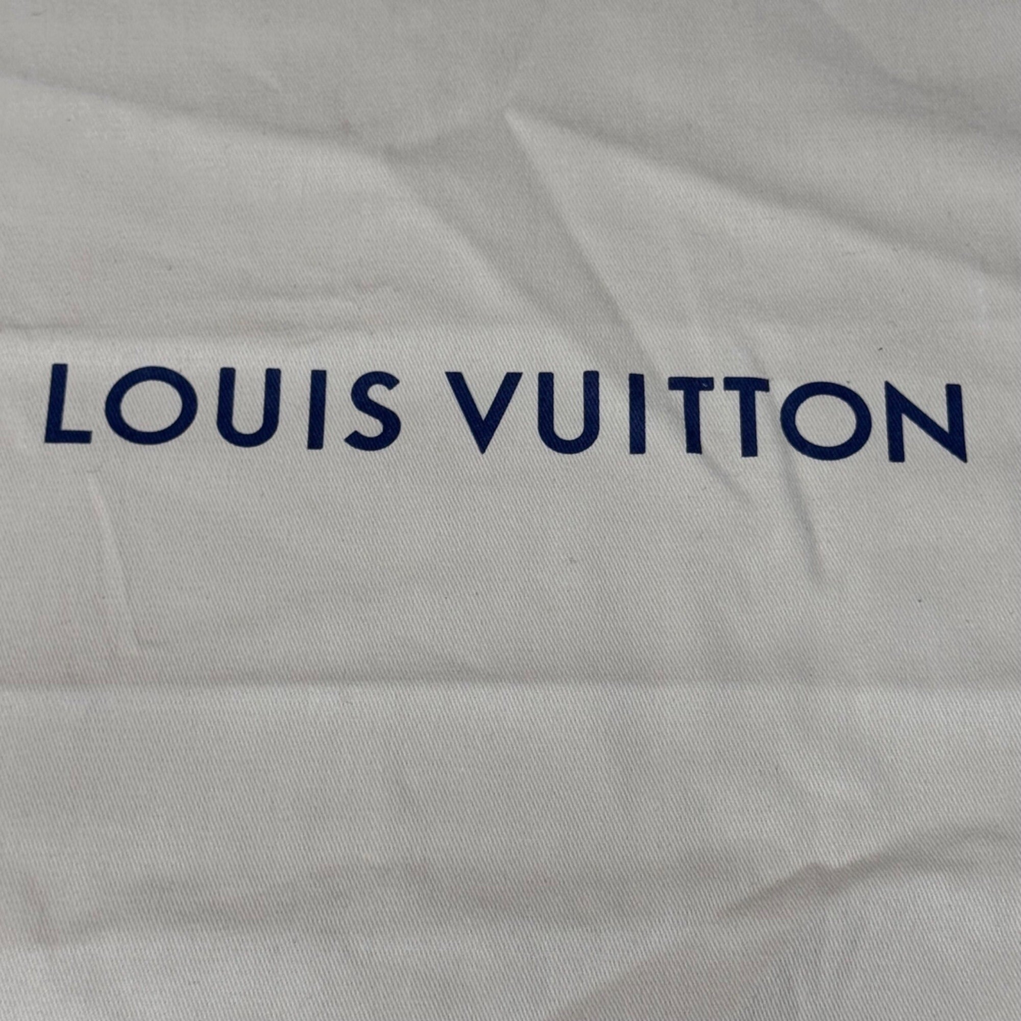 Louis Vuitton Beige Cotton Drawstring Dust Bag 19 x 11.75 Handbags & Accessories