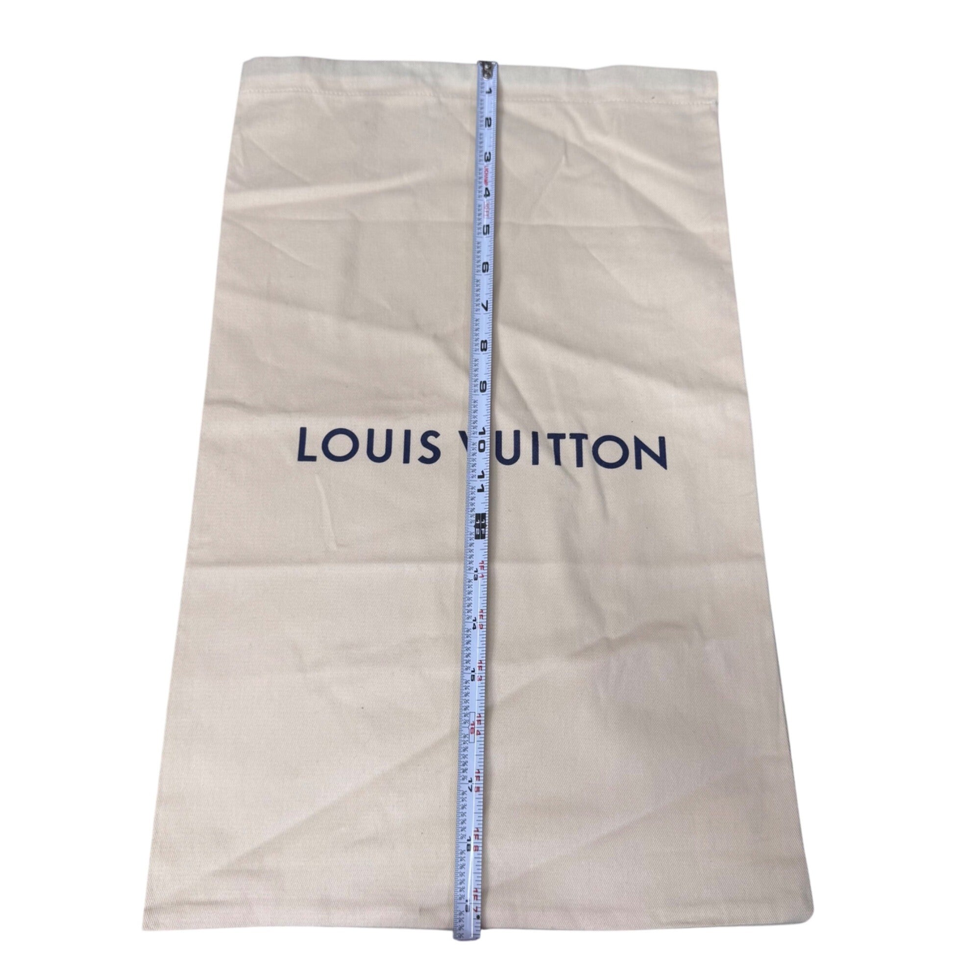 Louis Vuitton Beige Cotton Drawstring Dust Bag 19 x 11.75 Handbags & Accessories