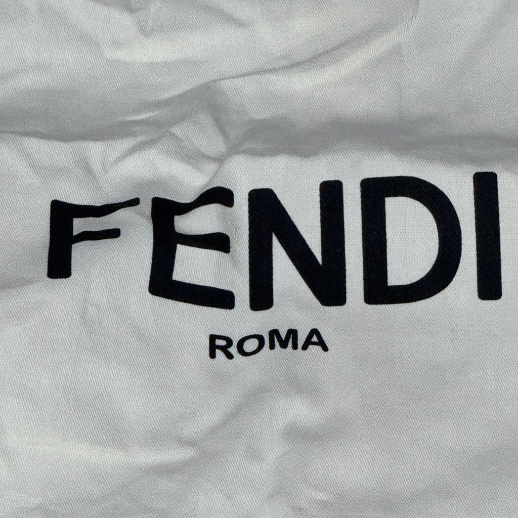 Fendi Cream Garment Bag Travel Storage Logo 63.5x29 Protective Cover Authentic