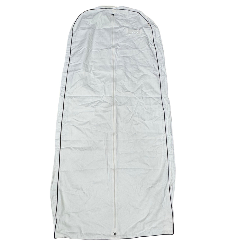 Fendi Cream Garment Bag Travel Storage Logo 63.5x29 Protective Cover Authentic