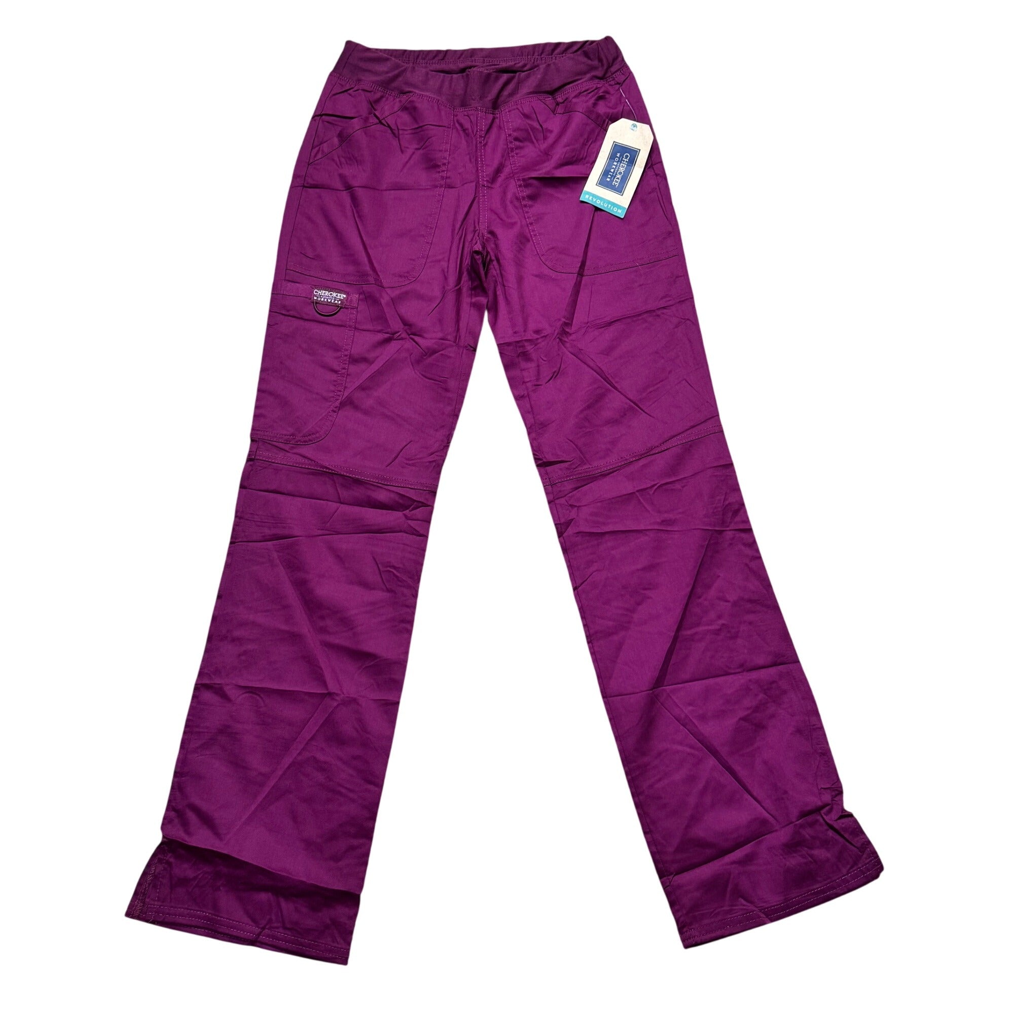 Cherokee Workwear Revolution Scrub Pants XXS  Navy Burgundy Gray NEW Lot of 3