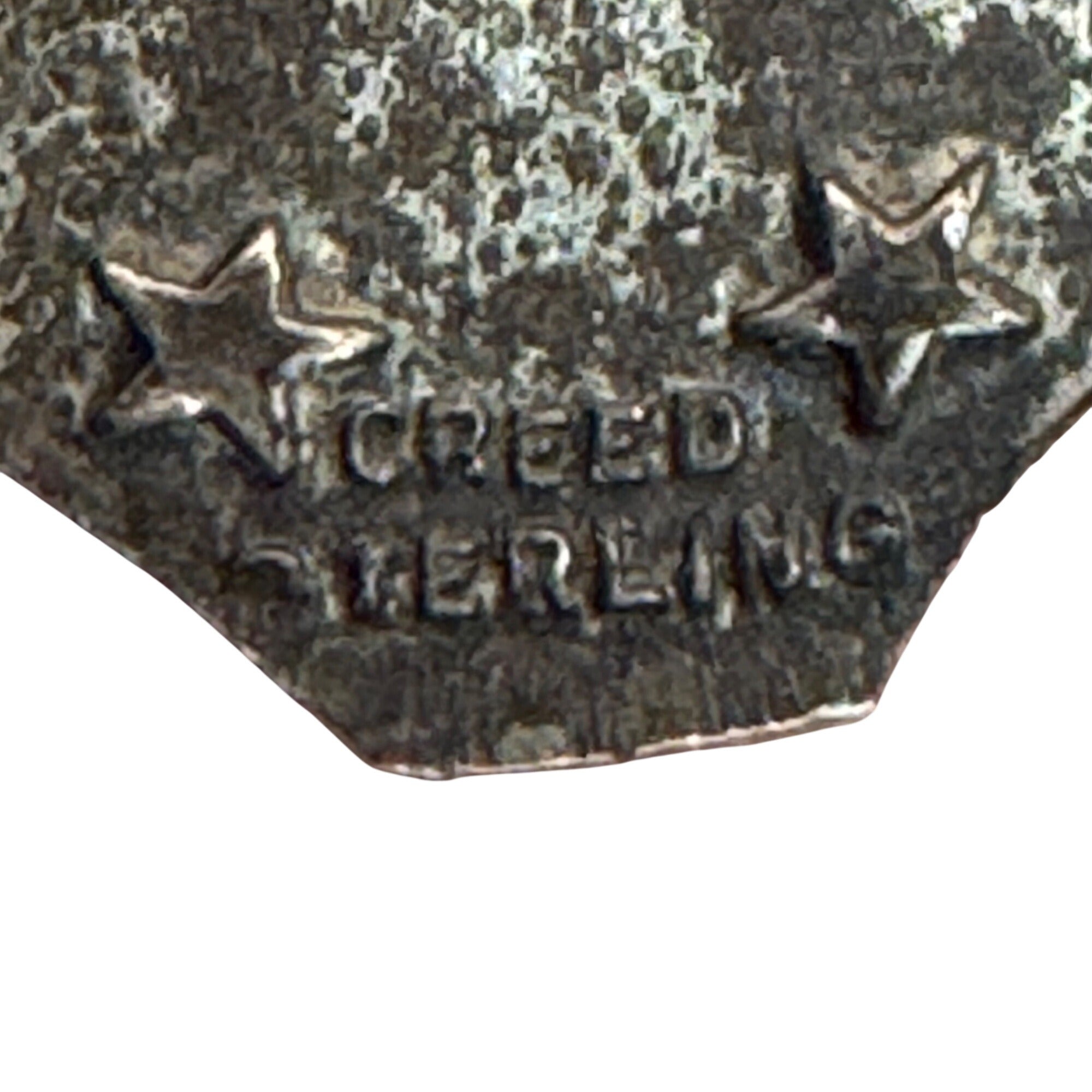 MCM Sterling Silver Miraculous Medal Of Our Lady Grace Pendant Charm 1" 925 Vtg