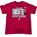 Alabama Crimson Tide 2017 National Champions Red T-Shirt L Blue 84 100% Cotton
