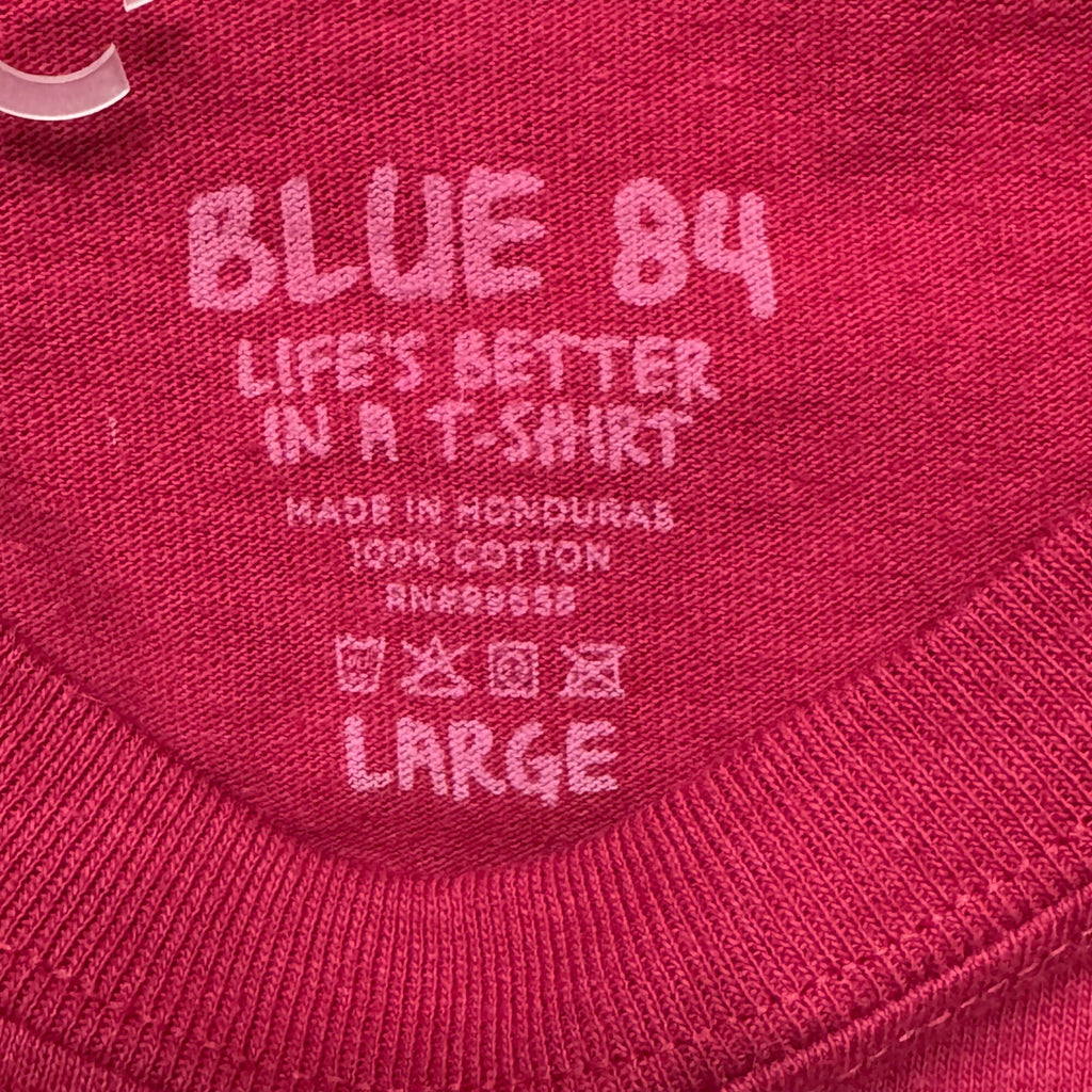 Alabama Crimson Tide 2017 National Champions Red T-Shirt L Blue 84 100% Cotton