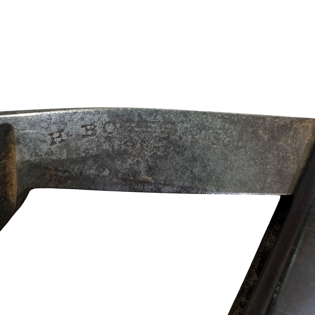 H. Boker Solingen Extra Hollow Ground Black Scales Straight Razor Original Box