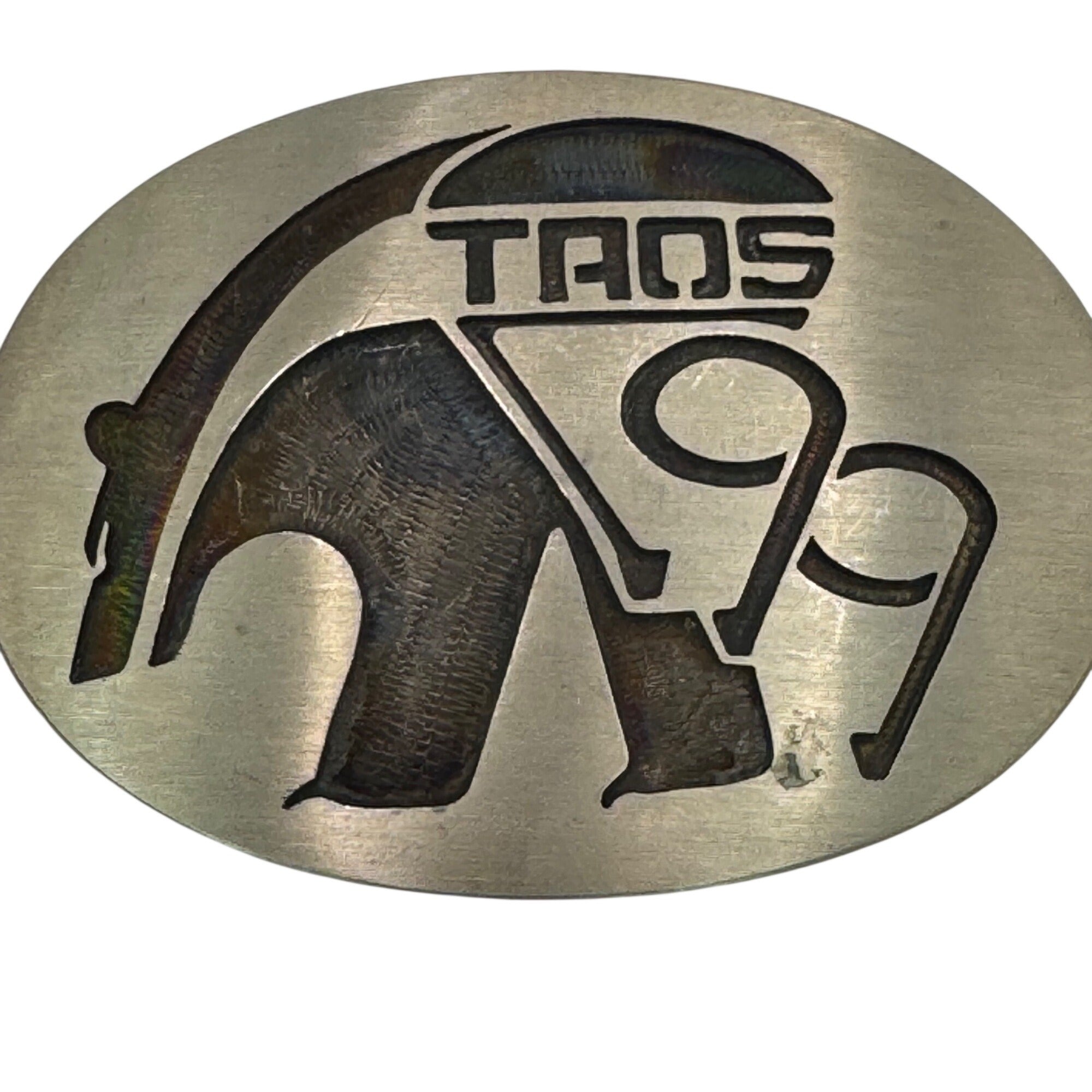 Vintage D Coats Hopi German Silver Taos 1999 Bear Belt Buckle Vintage Limited Ed