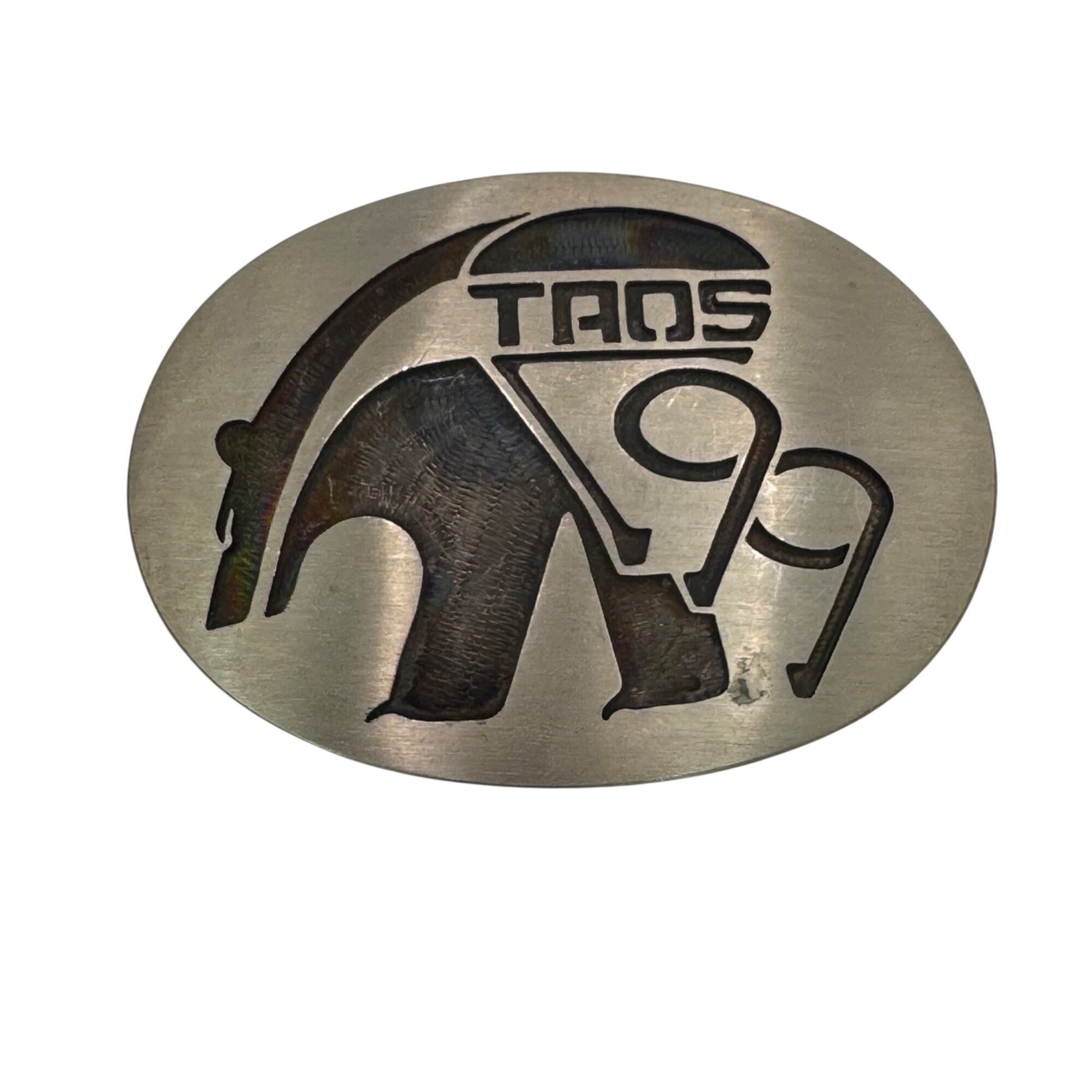 Vintage D Coats Hopi German Silver Taos 1999 Bear Belt Buckle Vintage Limited Ed