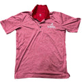 University Of Alabama Crimson Tide Polo Shirt Light Dark Red Heathered Size L
