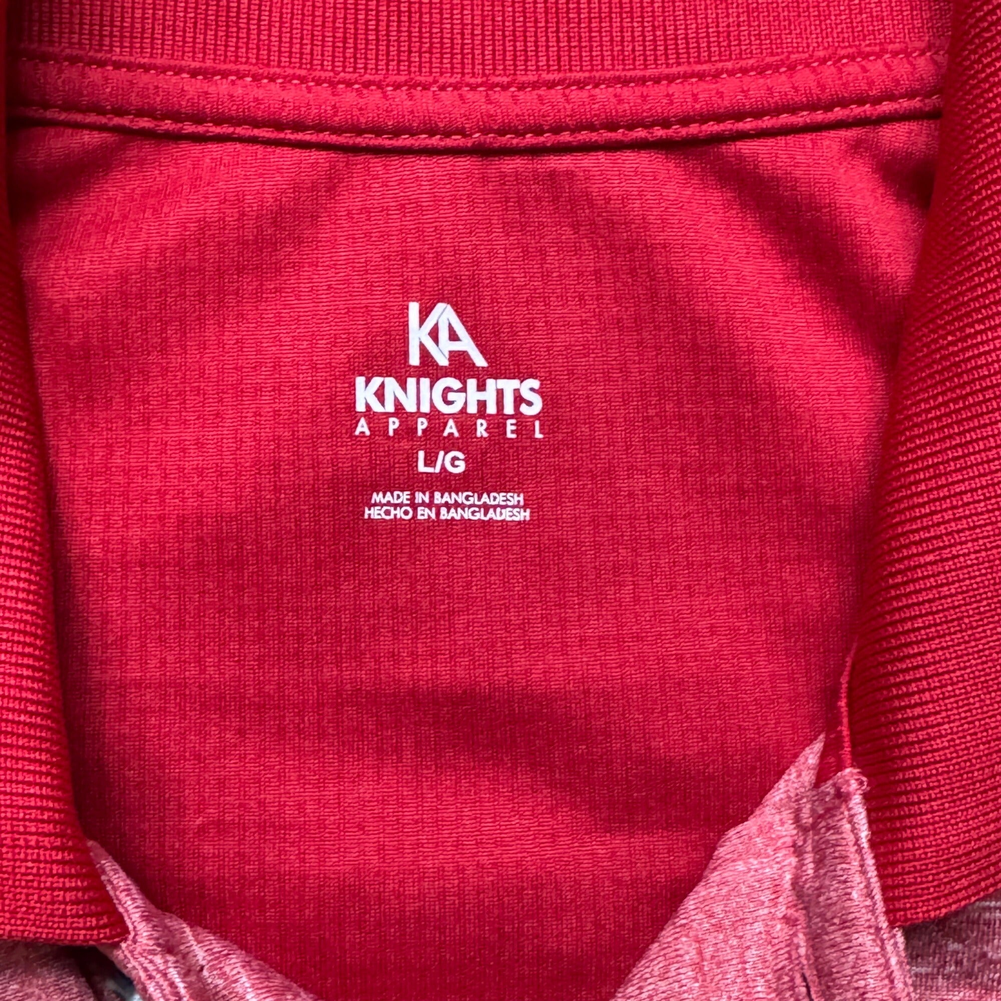 University Of Alabama Crimson Tide Polo Shirt Light Dark Red Heathered Size L