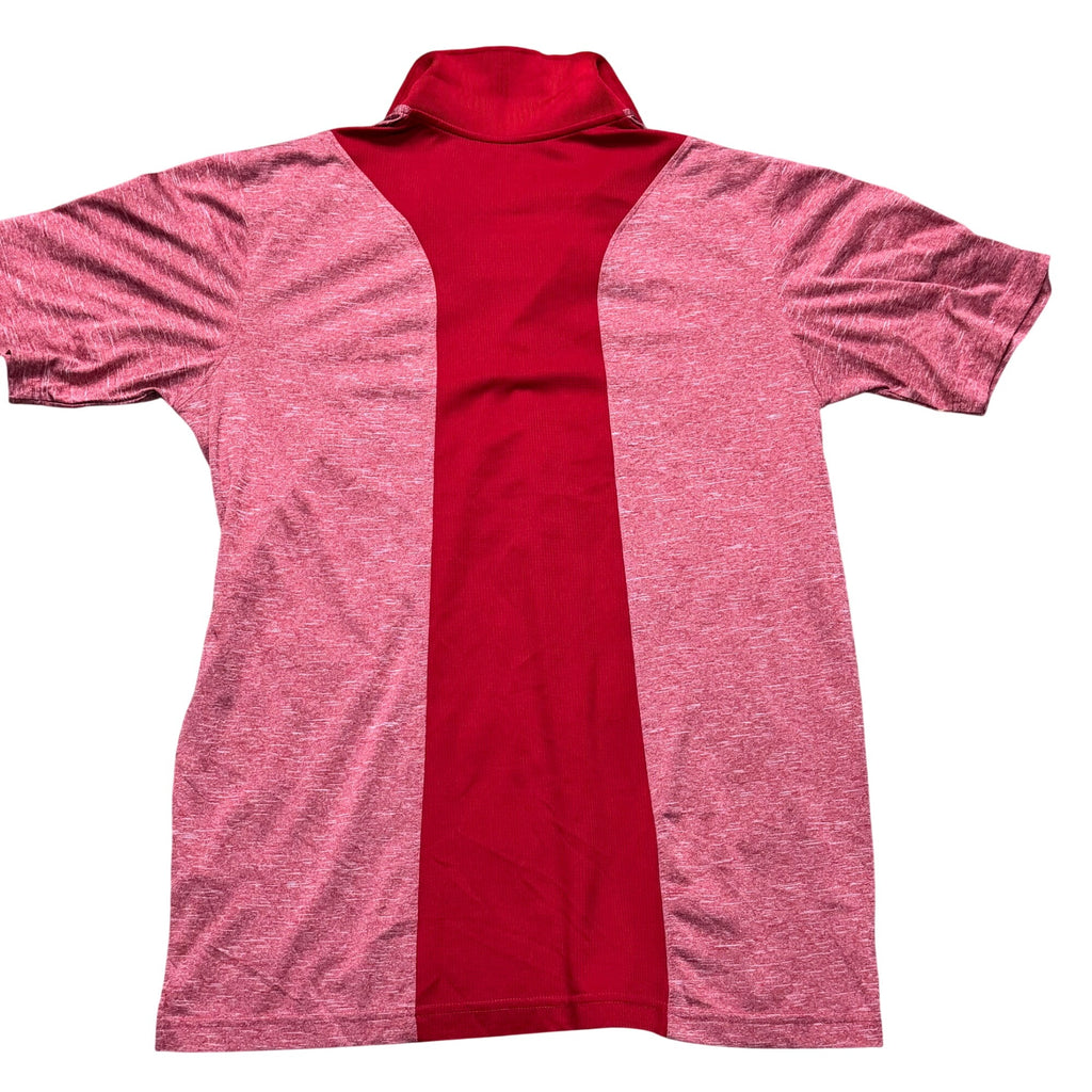 University Of Alabama Crimson Tide Polo Shirt Light Dark Red Heathered Size L