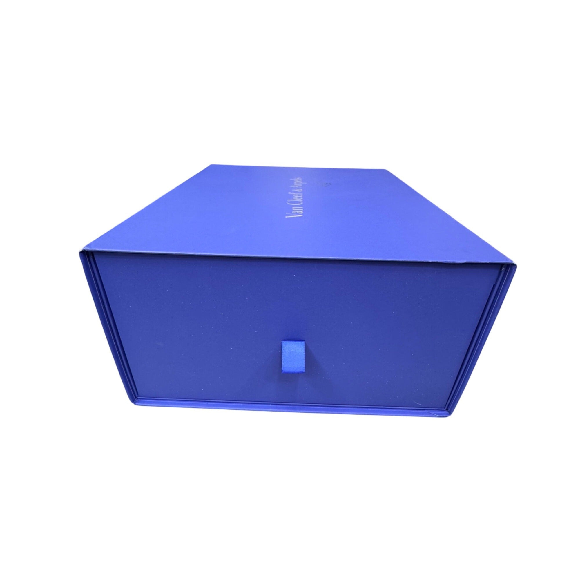 Van Cleef & Arpels Blue Presentation Gift Storage Box 12x7x5.5 Empty Authentic
