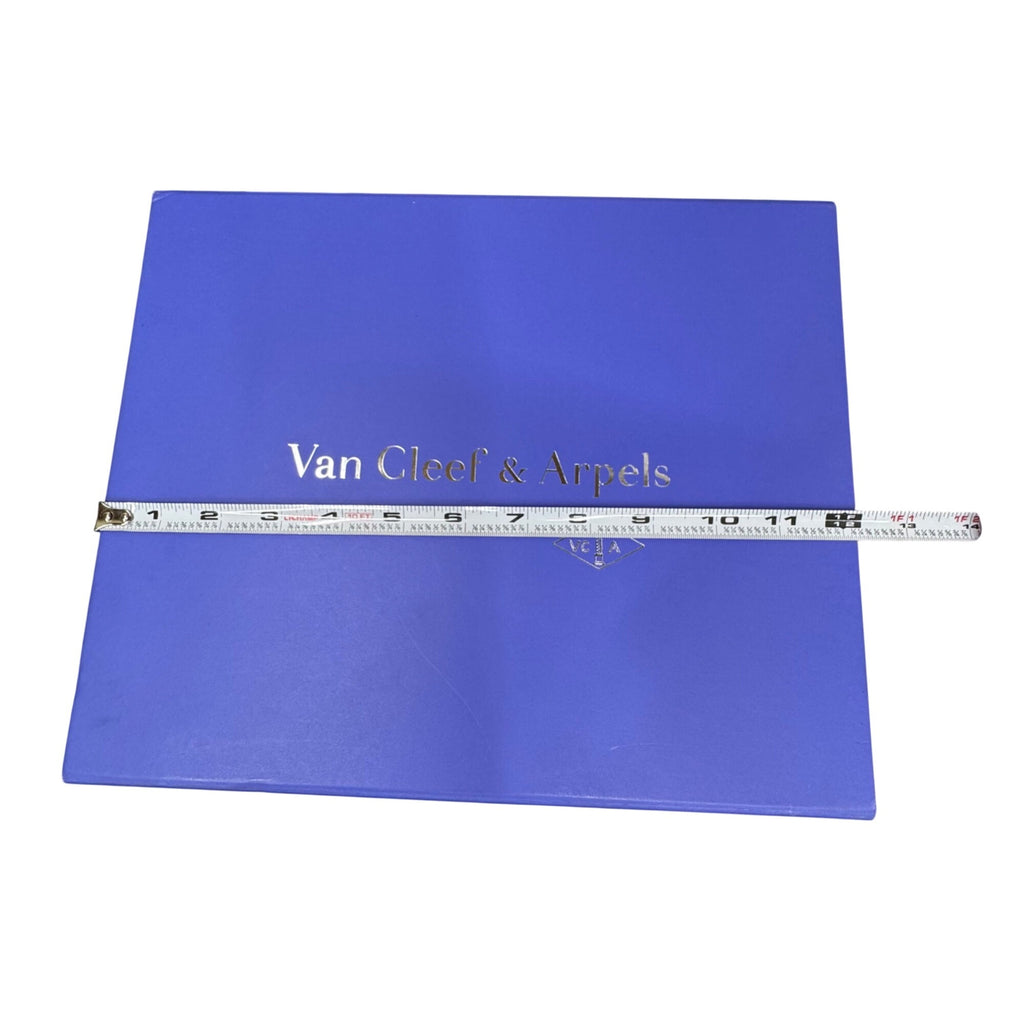 Van Cleef & Arpels Blue Presentation Gift Storage Box 12x7x5.5 Empty Authentic