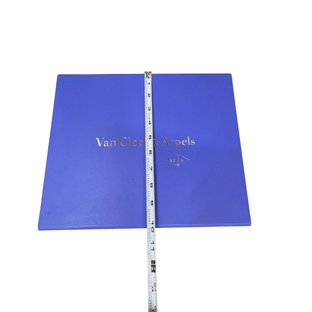 Van Cleef & Arpels Blue Presentation Gift Storage Box 12x7x5.5 Empty Authentic