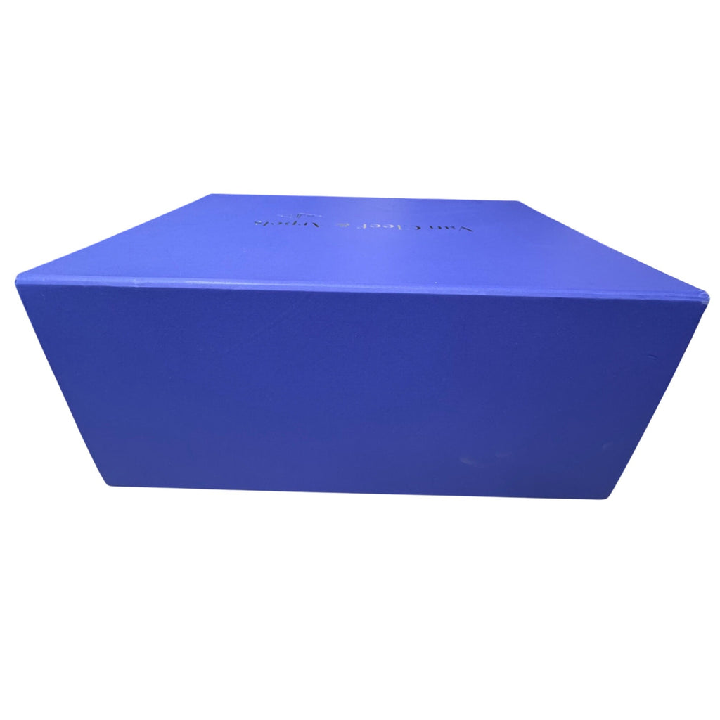 Van Cleef & Arpels Blue Presentation Gift Storage Box 12x7x5.5 Empty Authentic