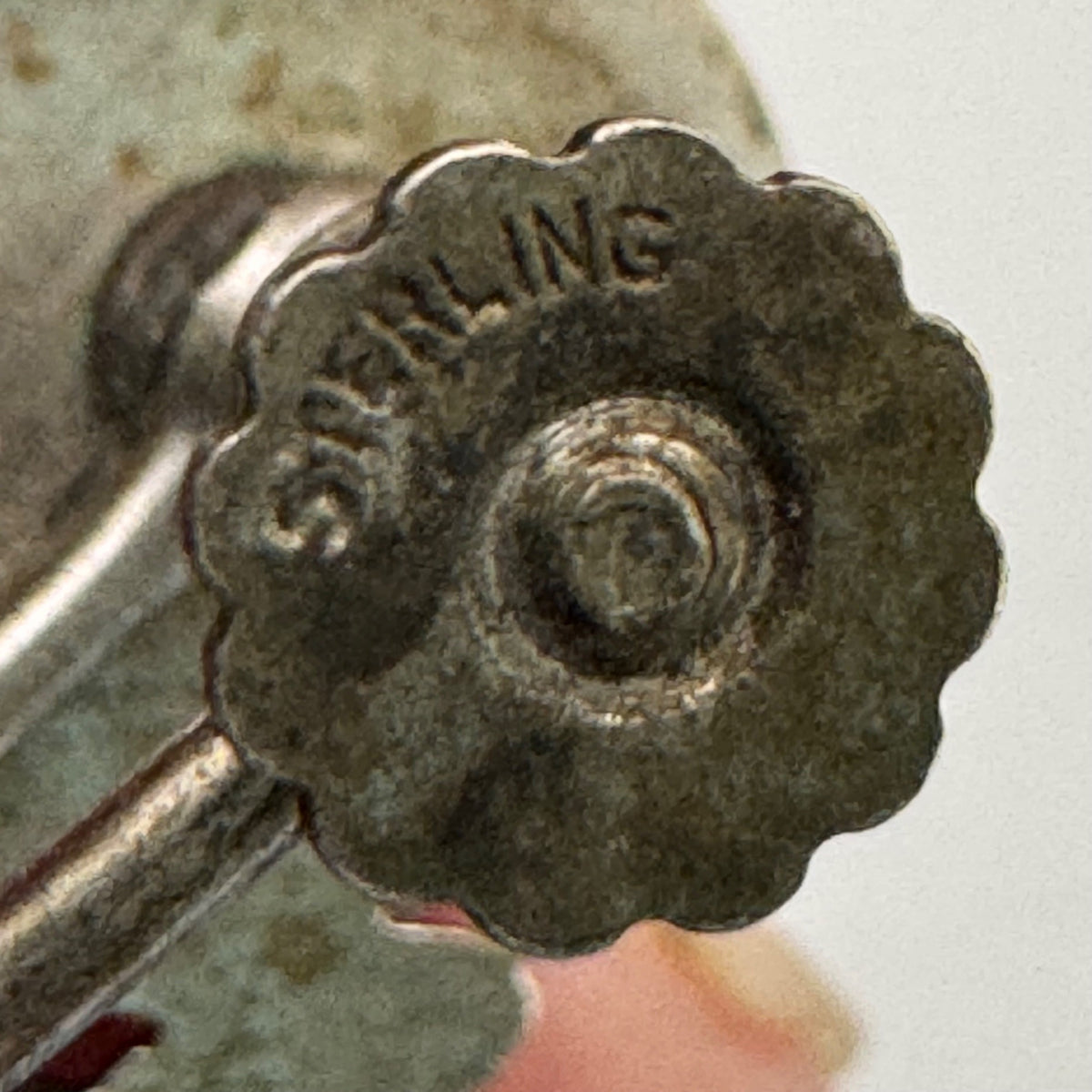 Vintage Sterling Silver Rose Screw-Back Earrings Marcasite Floral Design 7.76g