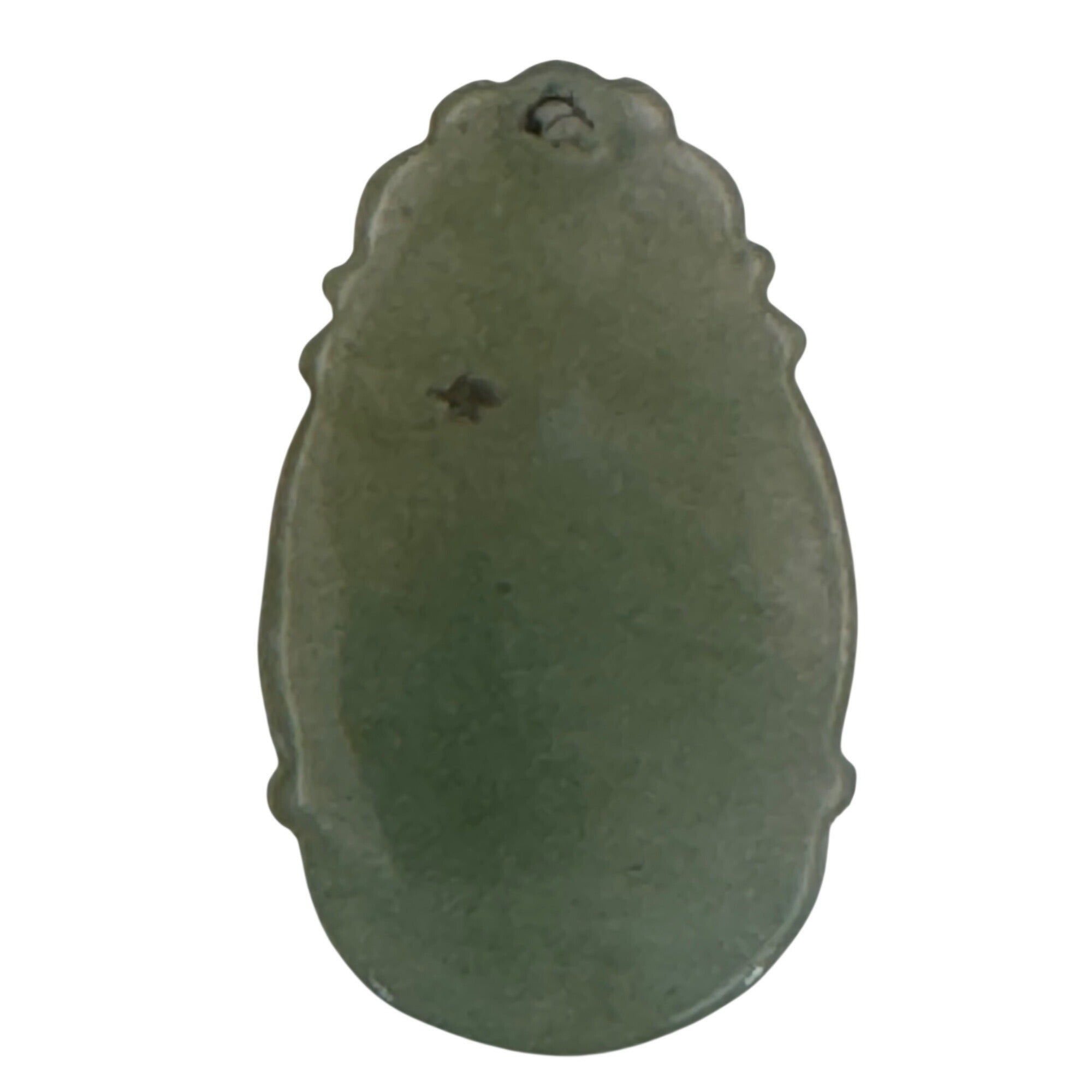 Vintage Carved Green Jade Rat Mouse Pendant - Chinese Zodiac Lucky Amulet 1.5"