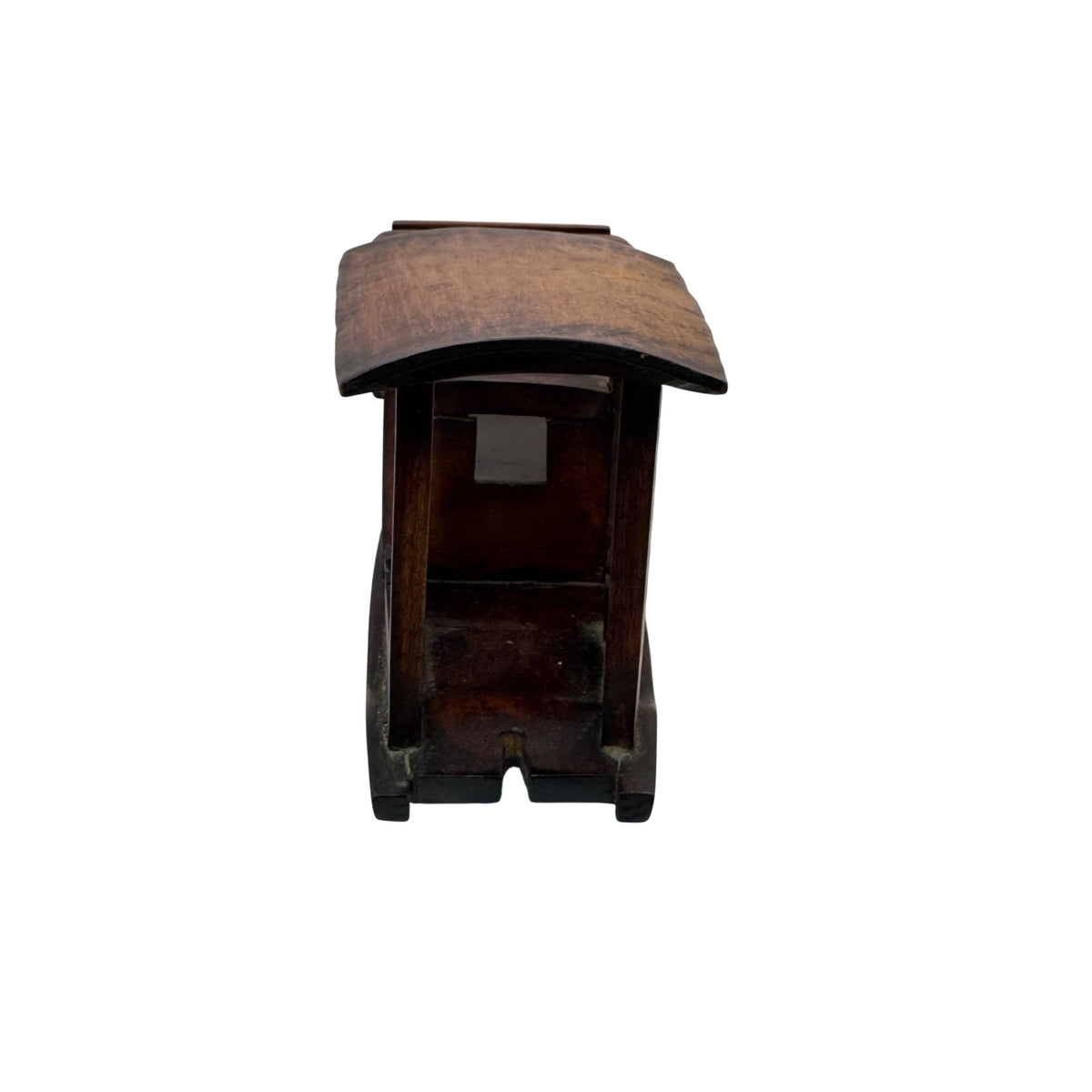 Carved Rosewood Boat Handcrafted Wooden Decorative Model Cutout Made China 10"