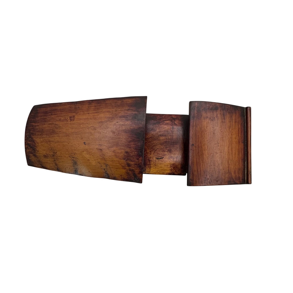 Carved Rosewood Boat Handcrafted Wooden Decorative Model Cutout Made China 10"