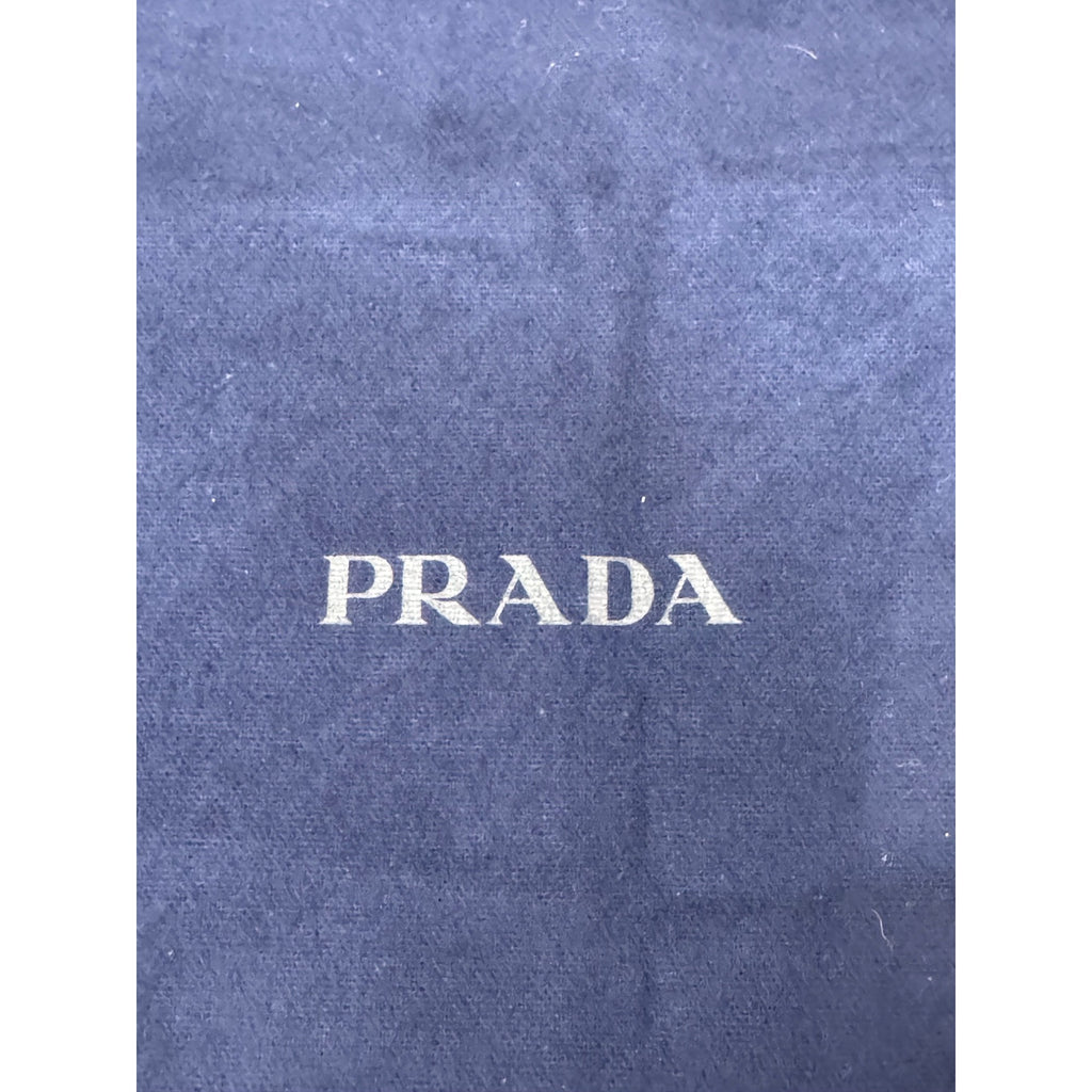 Prada Navy Blue Suede Dust Bag Purse Handbag Drawstring 17"x14 Accessories Shoes