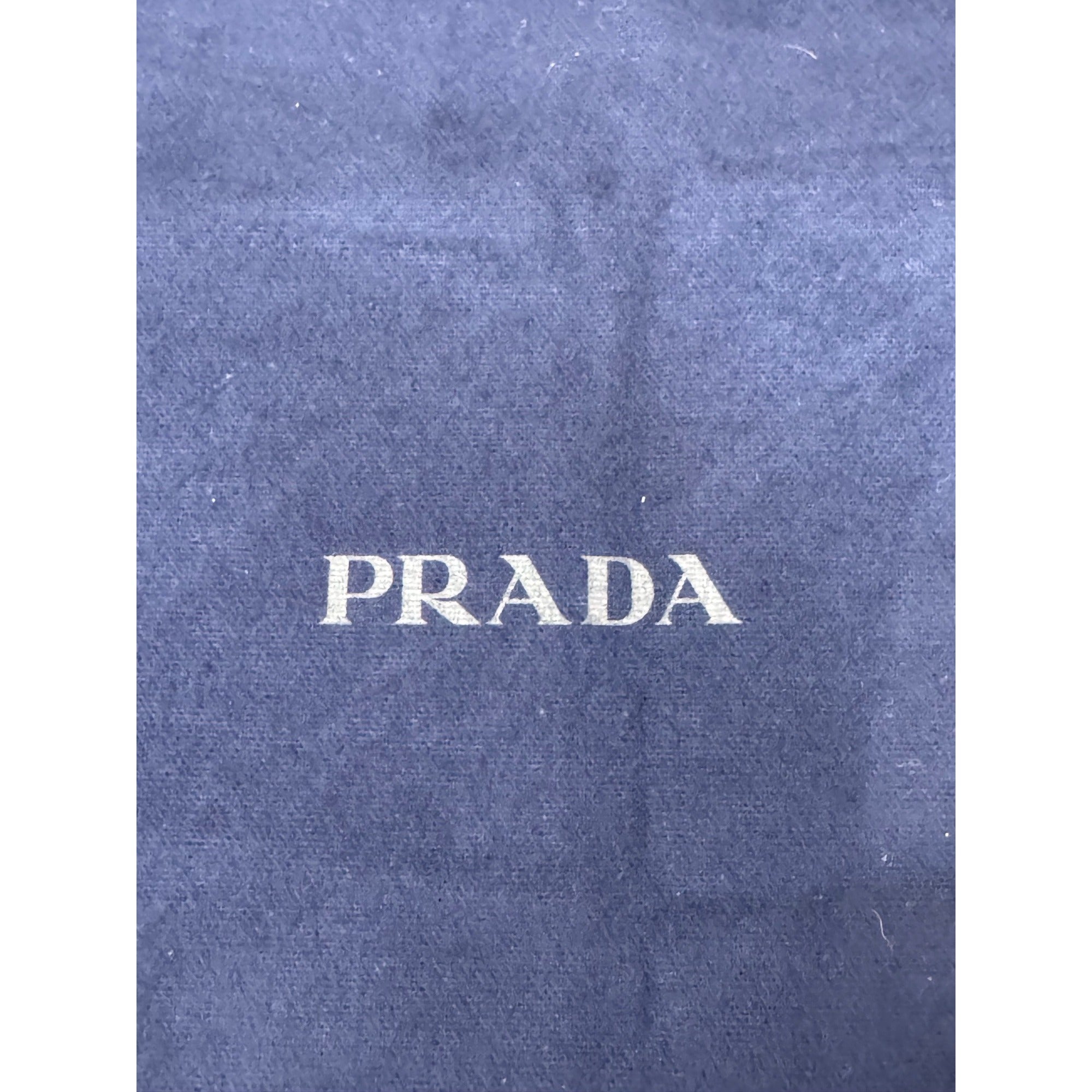Prada Navy Blue Suede Dust Bag Purse Handbag Drawstring 17"x14 Accessories Shoes