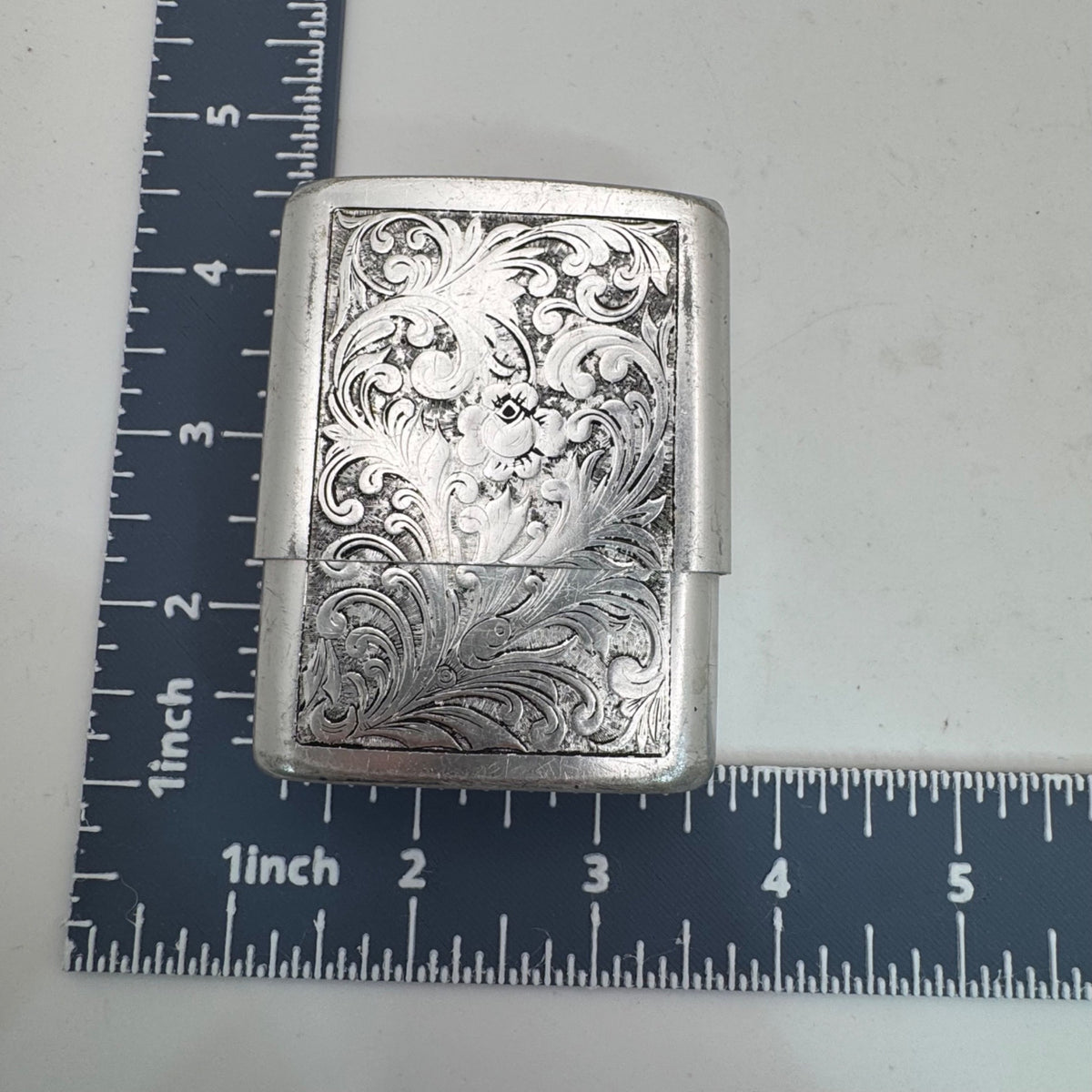 Park Industries Set Cigarette Cases Lighter Lot Engraved Vtg Silver Metal Floral